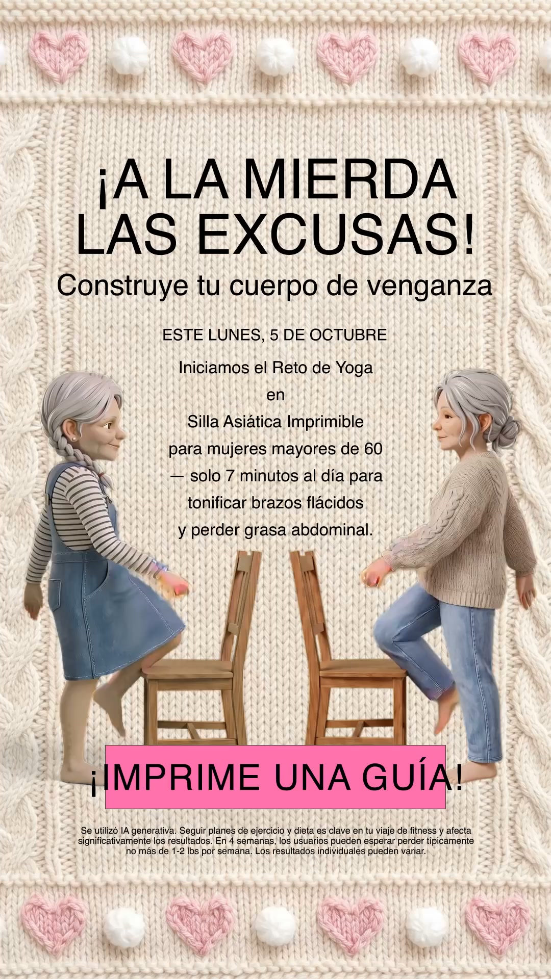 Lori Fitness Facebook ad: ¡Siéntete más fuerte, con más energía y activa…