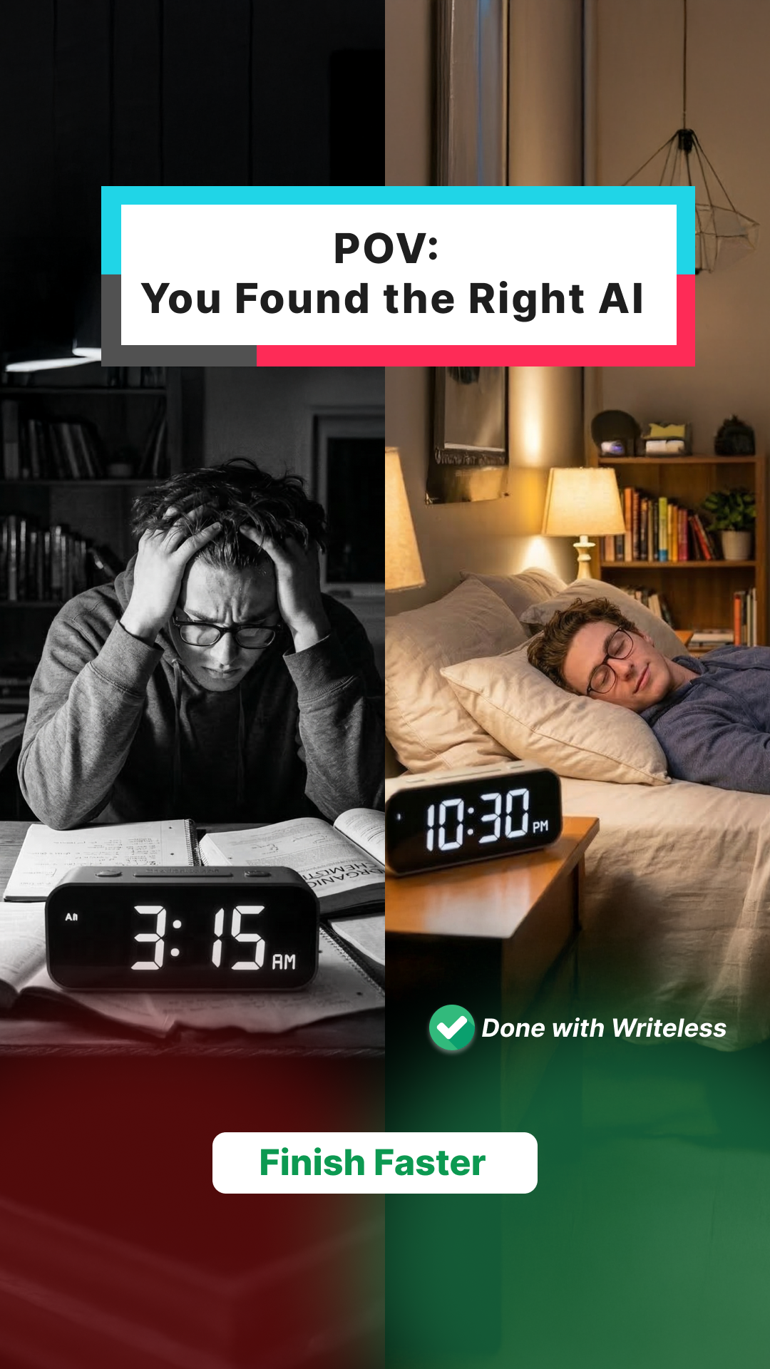 Writeless AI Facebook ad