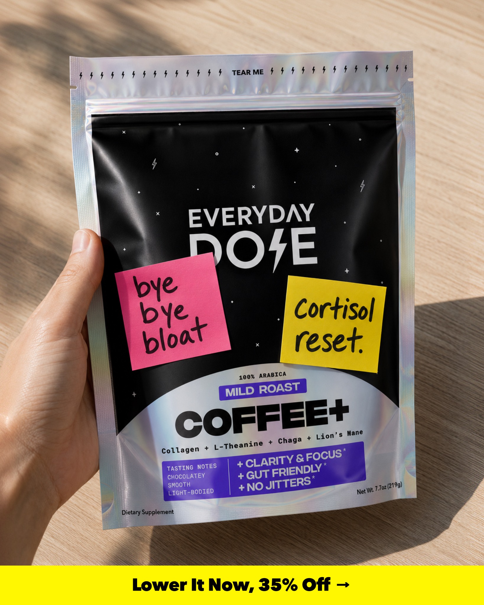 Everyday Dose Facebook ad: Pour Yourself Coffee That Does More