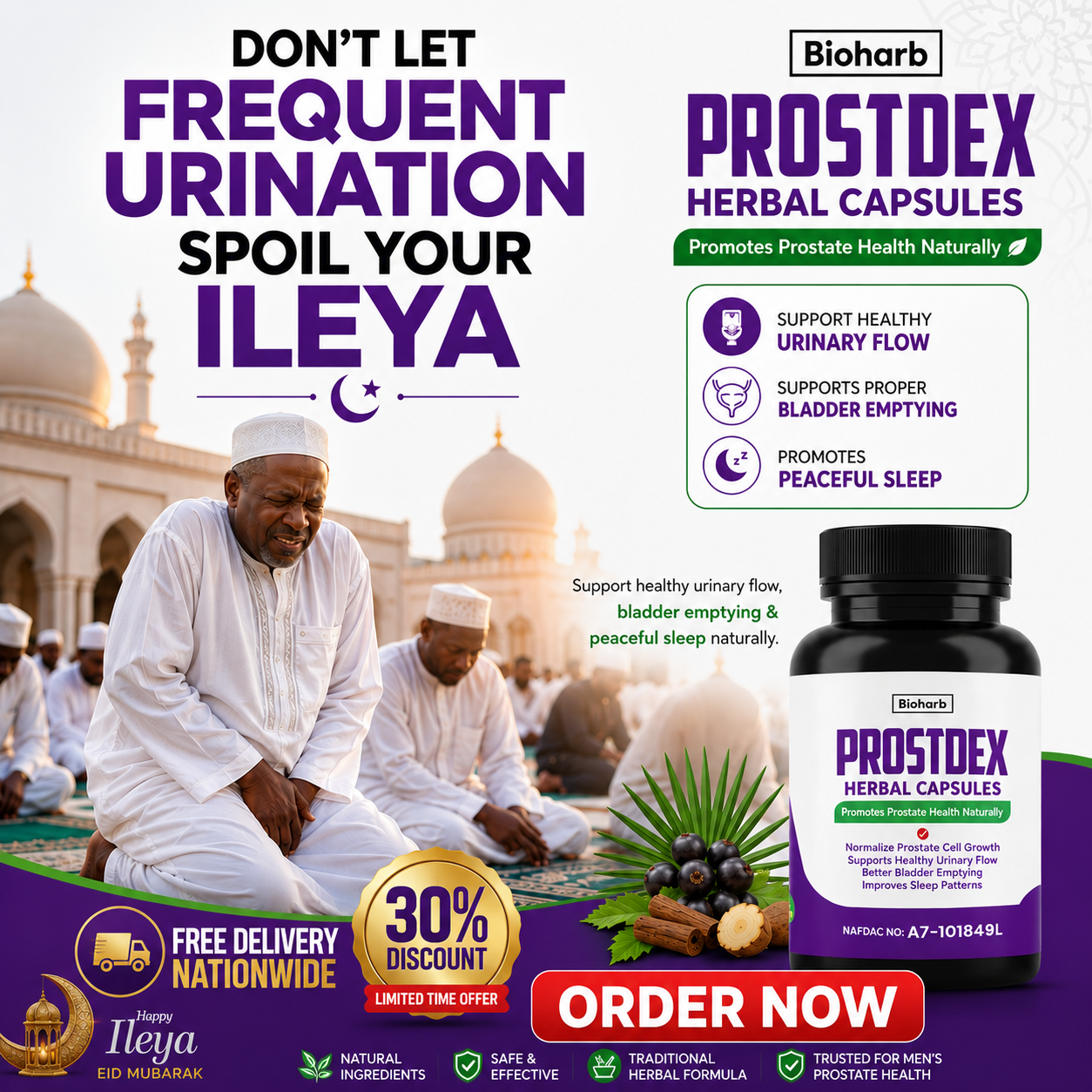 Prostate Health Solution Facebook ad