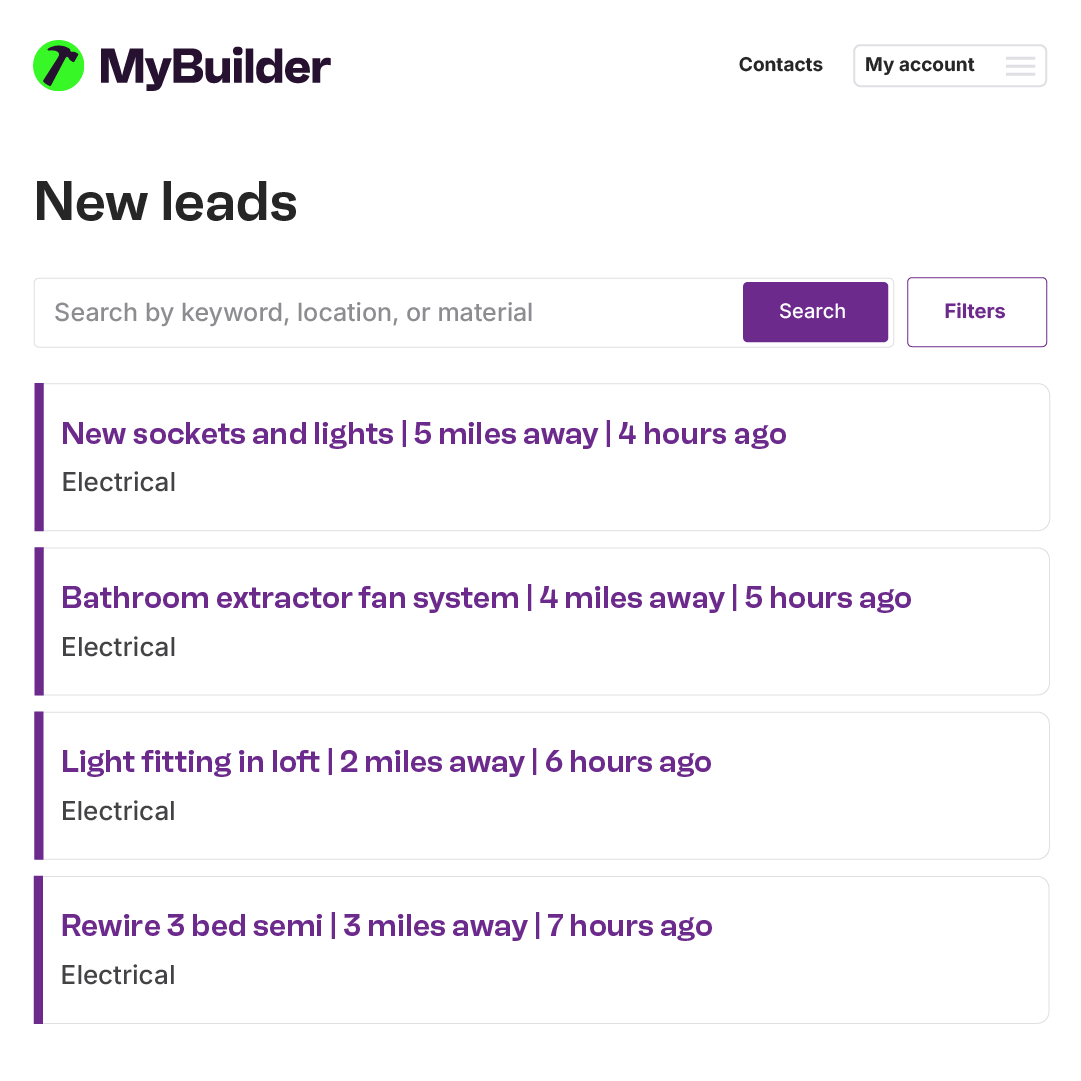 MyBuilder Facebook ad