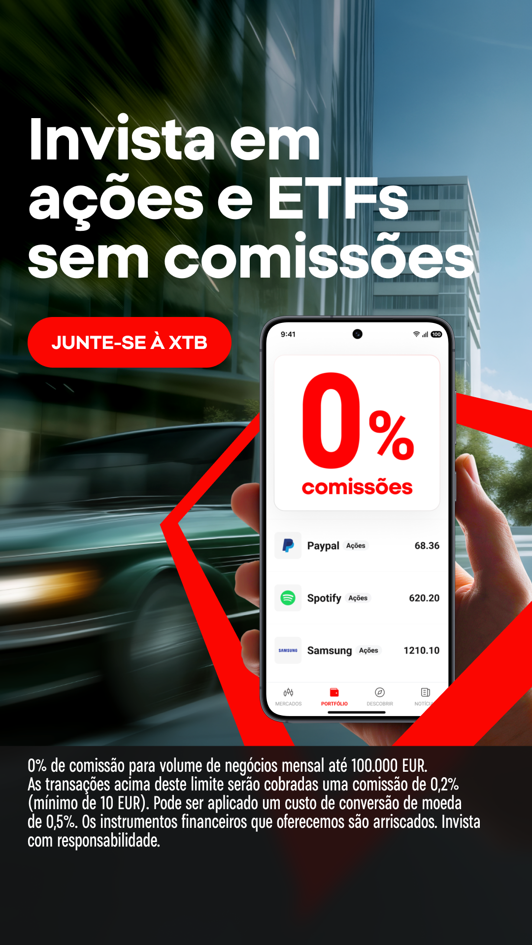 XTB Online Trading Facebook ad