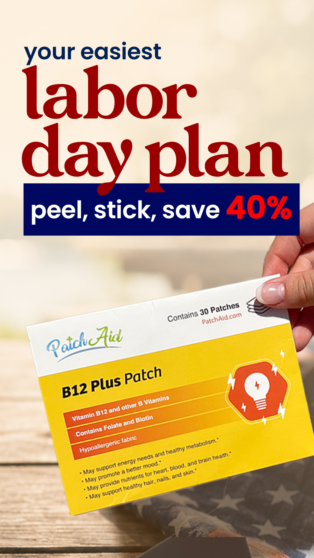 PatchAid Facebook ad