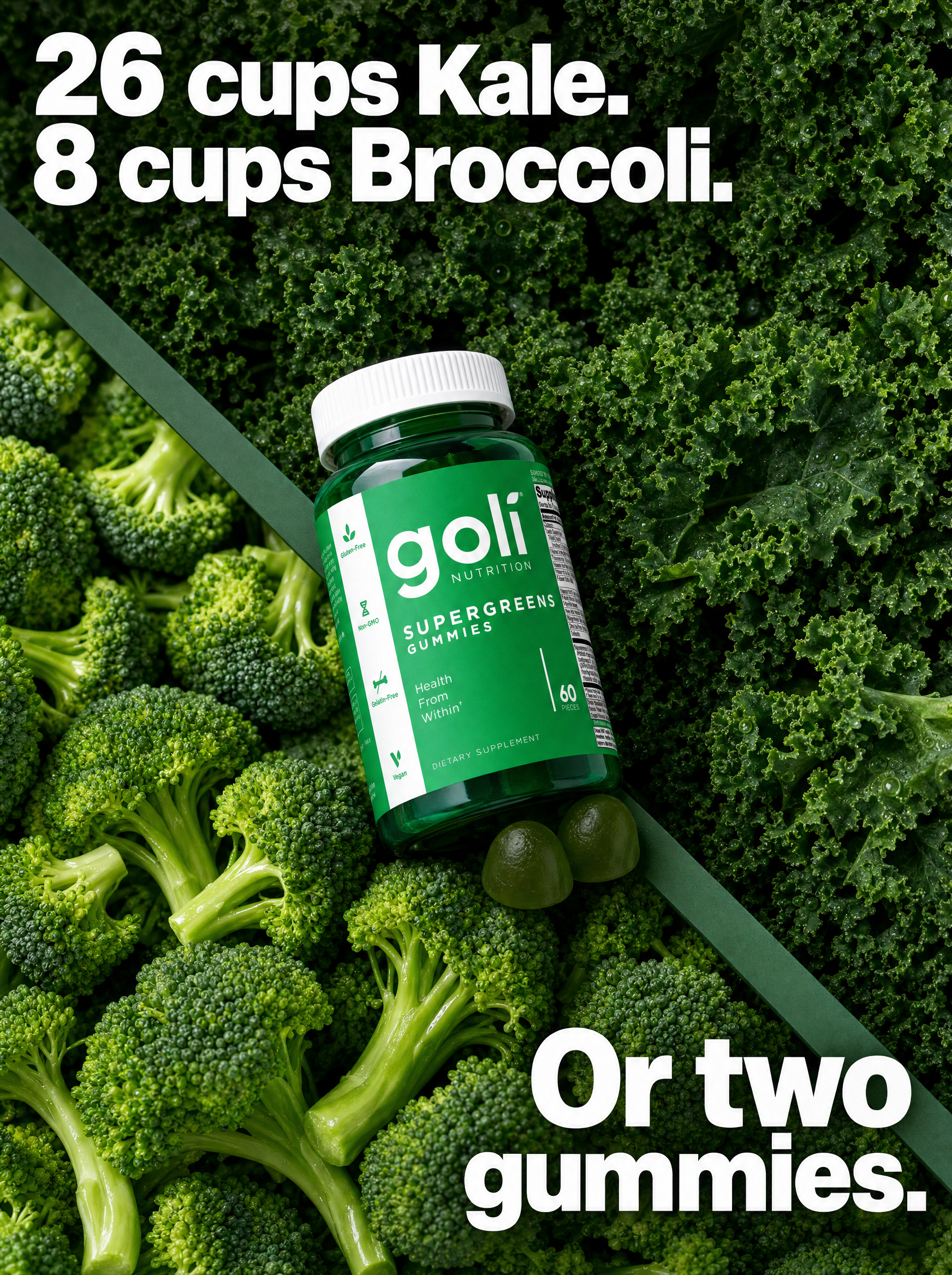 Goli Facebook ad: More Thiamin Than 52 Cups of Spinach