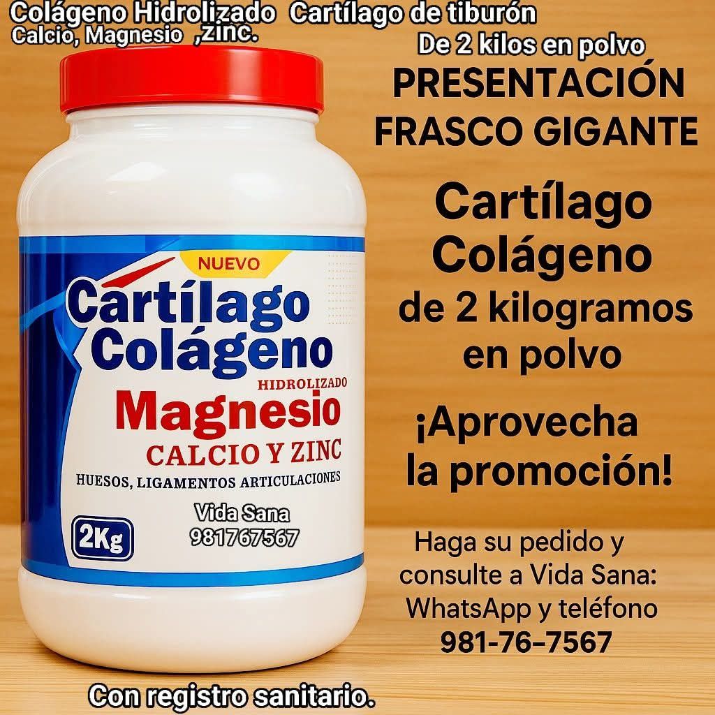 Vida Sana. Productos naturales. Lima, Perú Facebook ad: Carticolágeno de dos kilos: recupera tu movilidad y…
