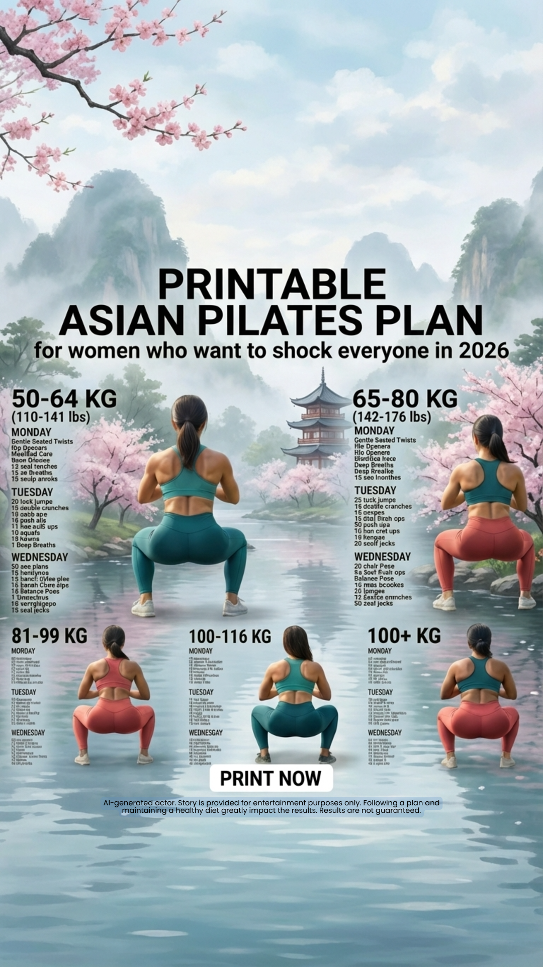 Pilates for 45+ beauties Facebook ad