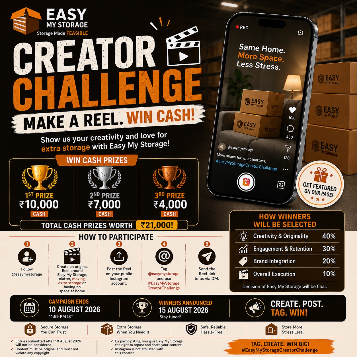 Easy My Storage Facebook ad: Got a creative idea?