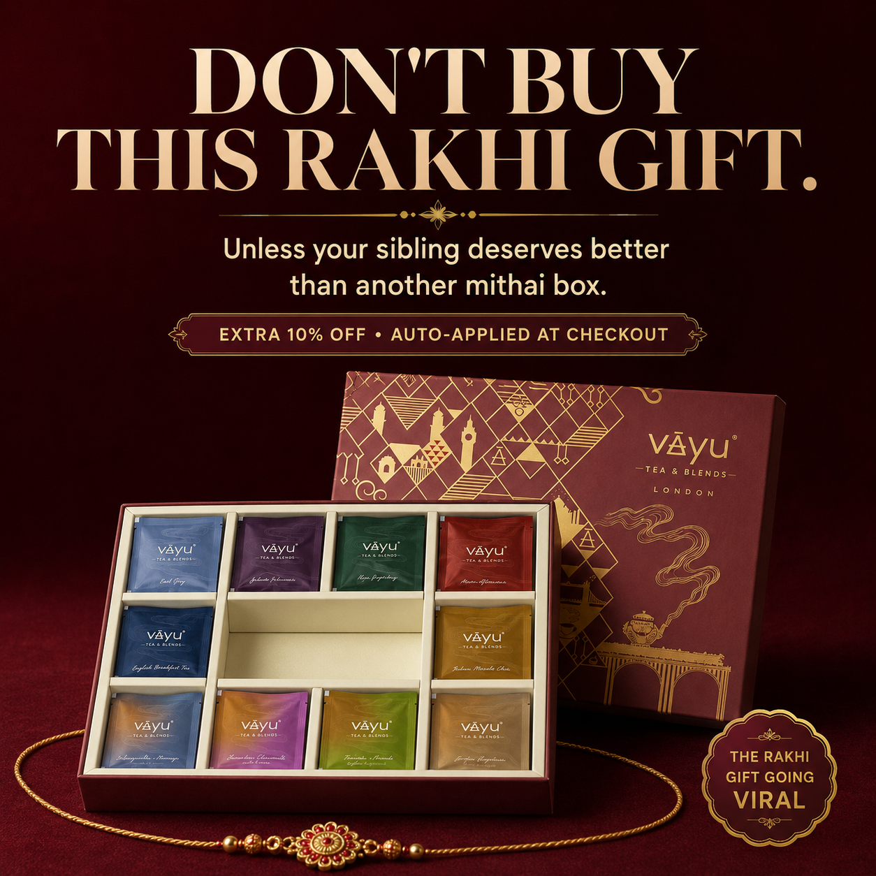 Vayu Tea & Blends - London Facebook ad: A Better Rakhi Gift