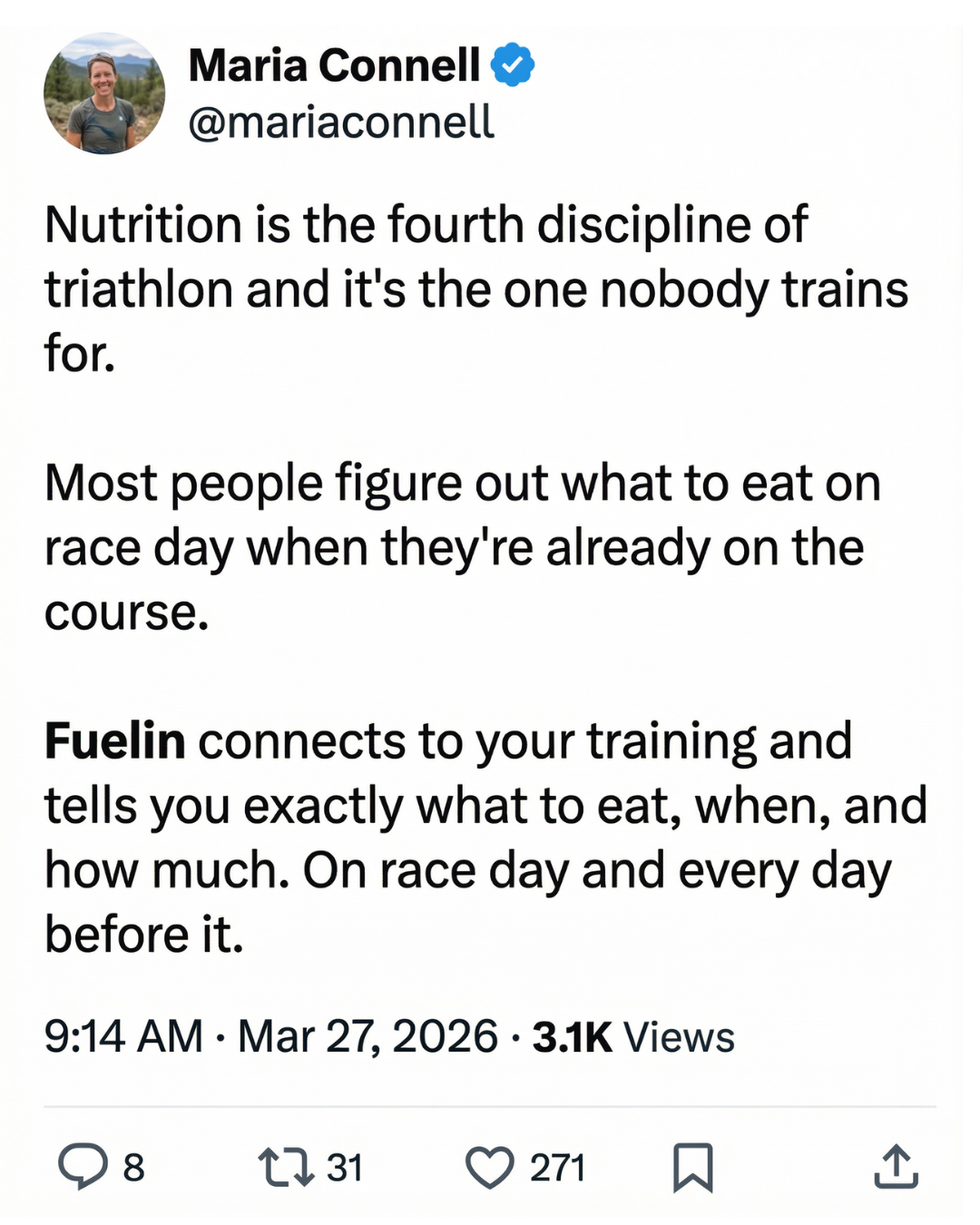 Fuelin Facebook ad