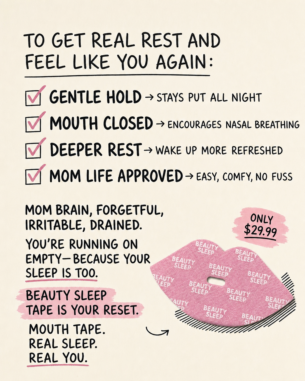 Beauty Sleep Facebook ad
