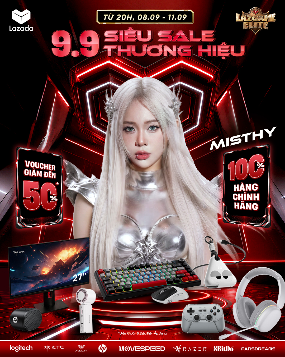 Lazada Facebook ad: Lên đồ phá đảo Siêu Sale Thương Hiệu…