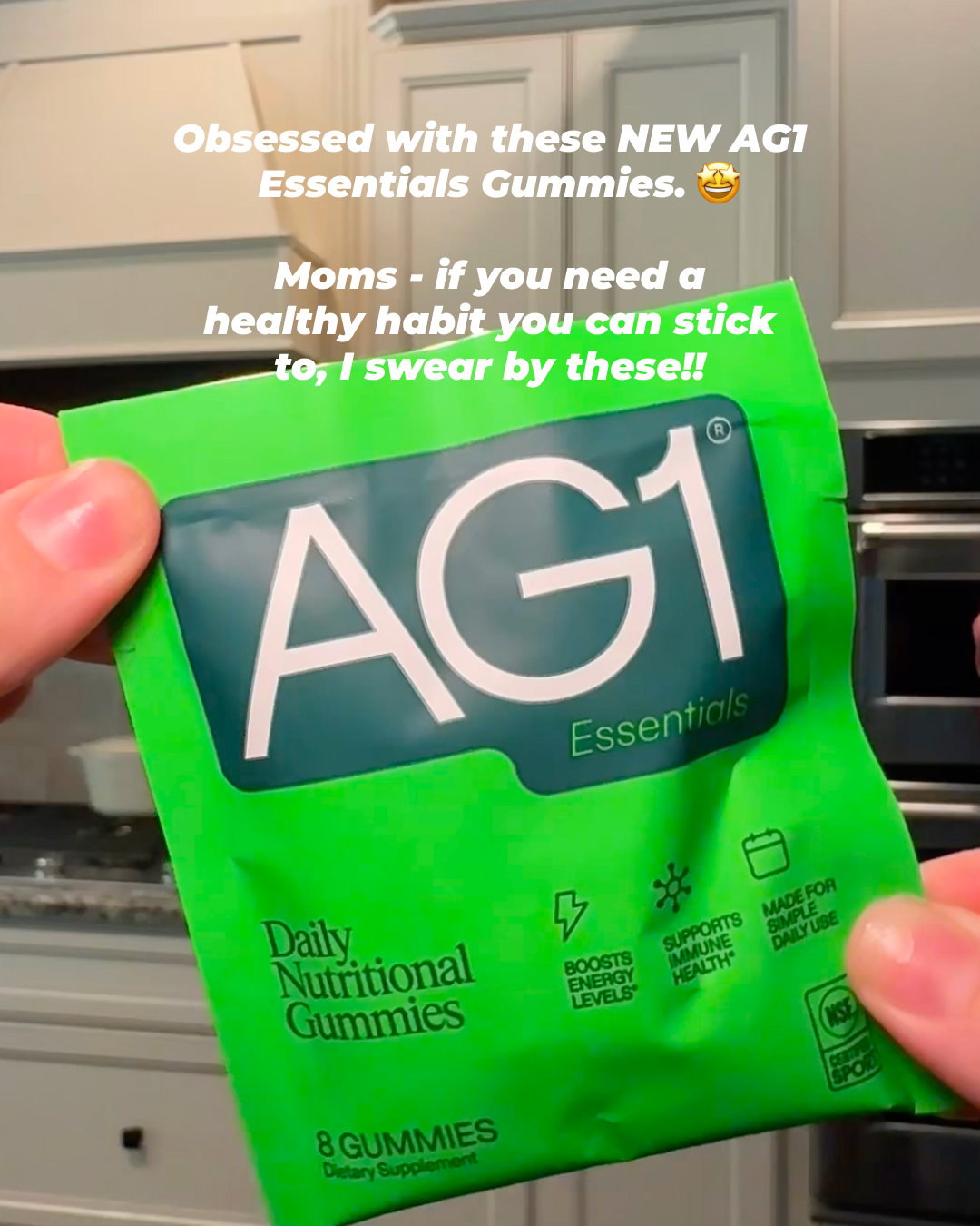 AG1 by Athletic Greens Facebook ad: Your health shouldn't stay home.