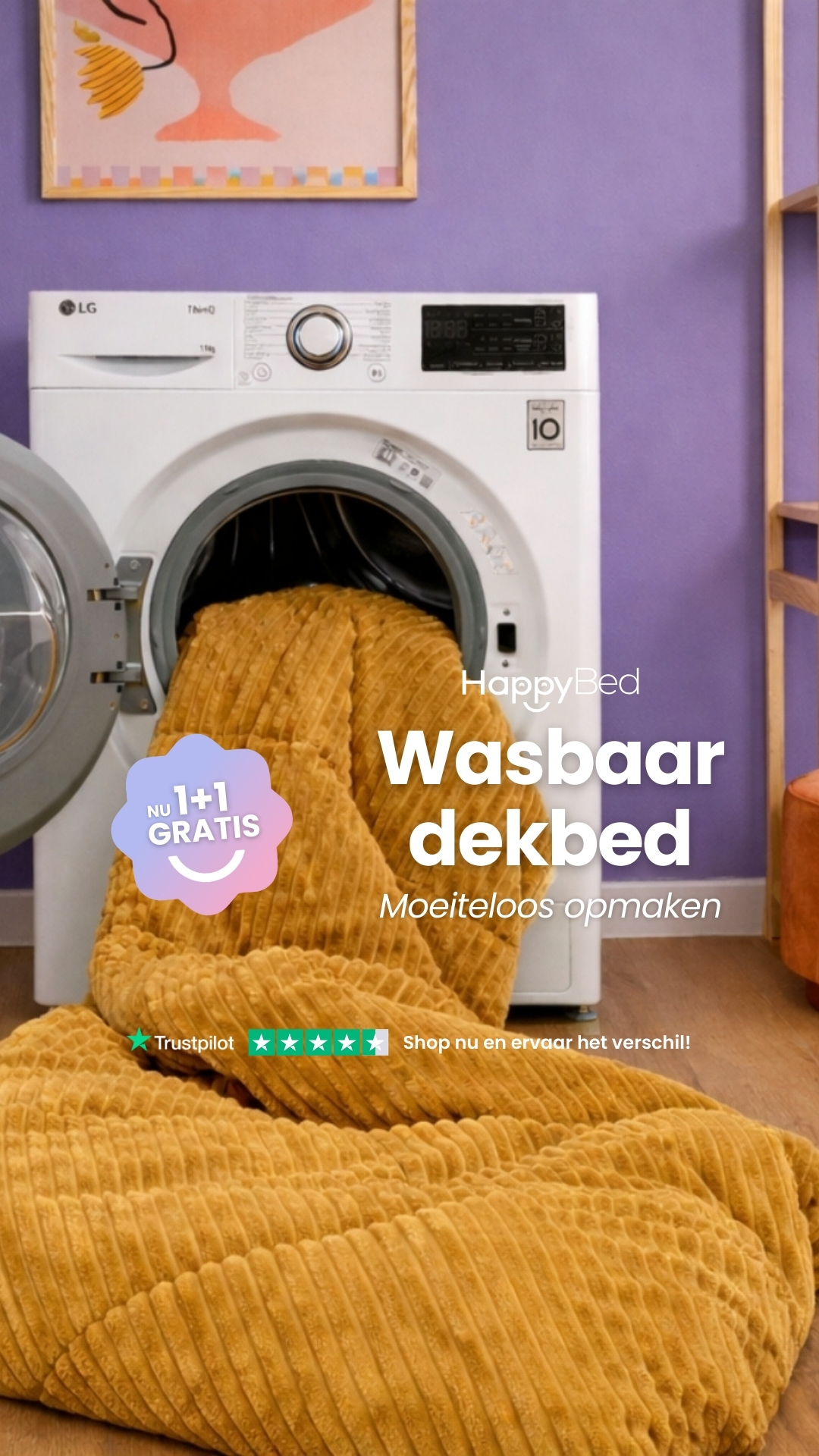 HappyBed Facebook ad