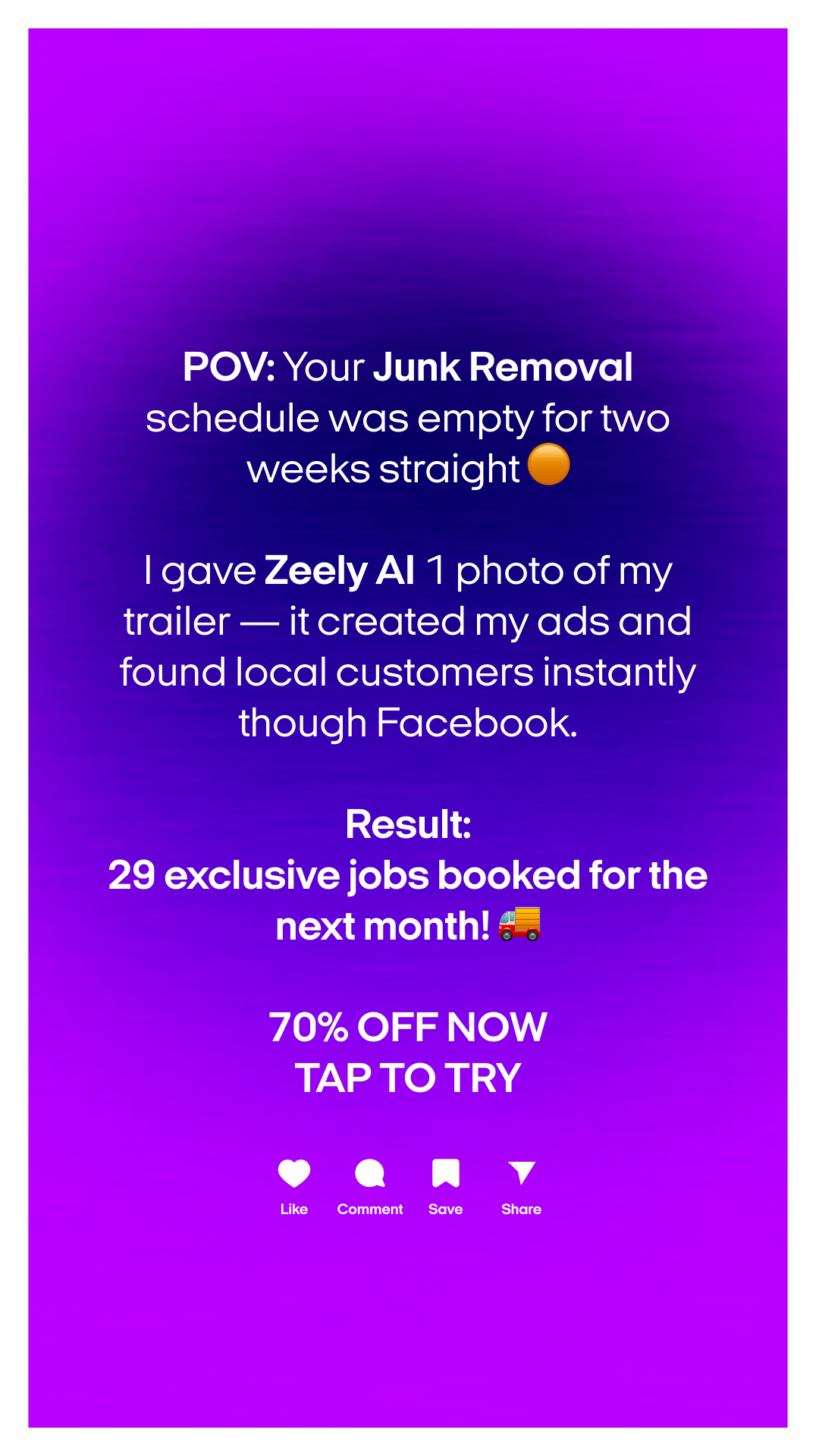 Zeely Facebook ad