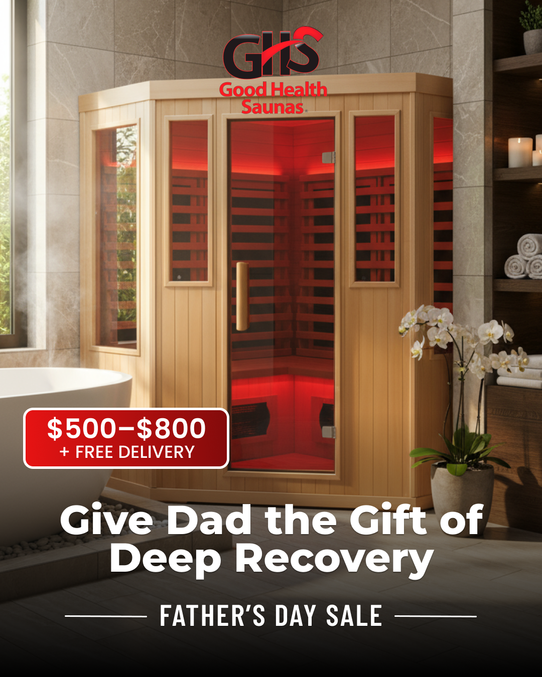 Good Health Saunas Facebook ad