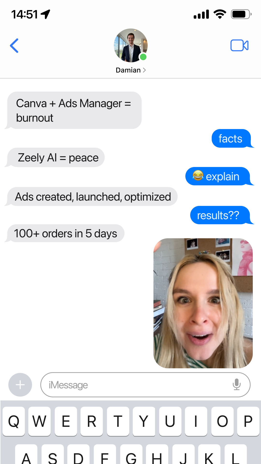 Zeely Facebook ad