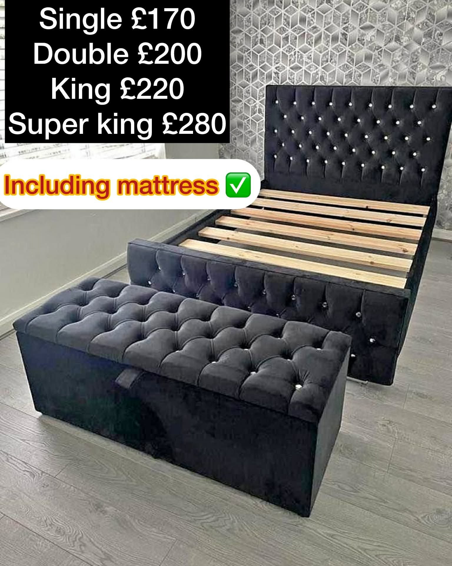 Ahmad Hassan Facebook ad: Plush Black Florida bed Single, Small Double, Double bed…