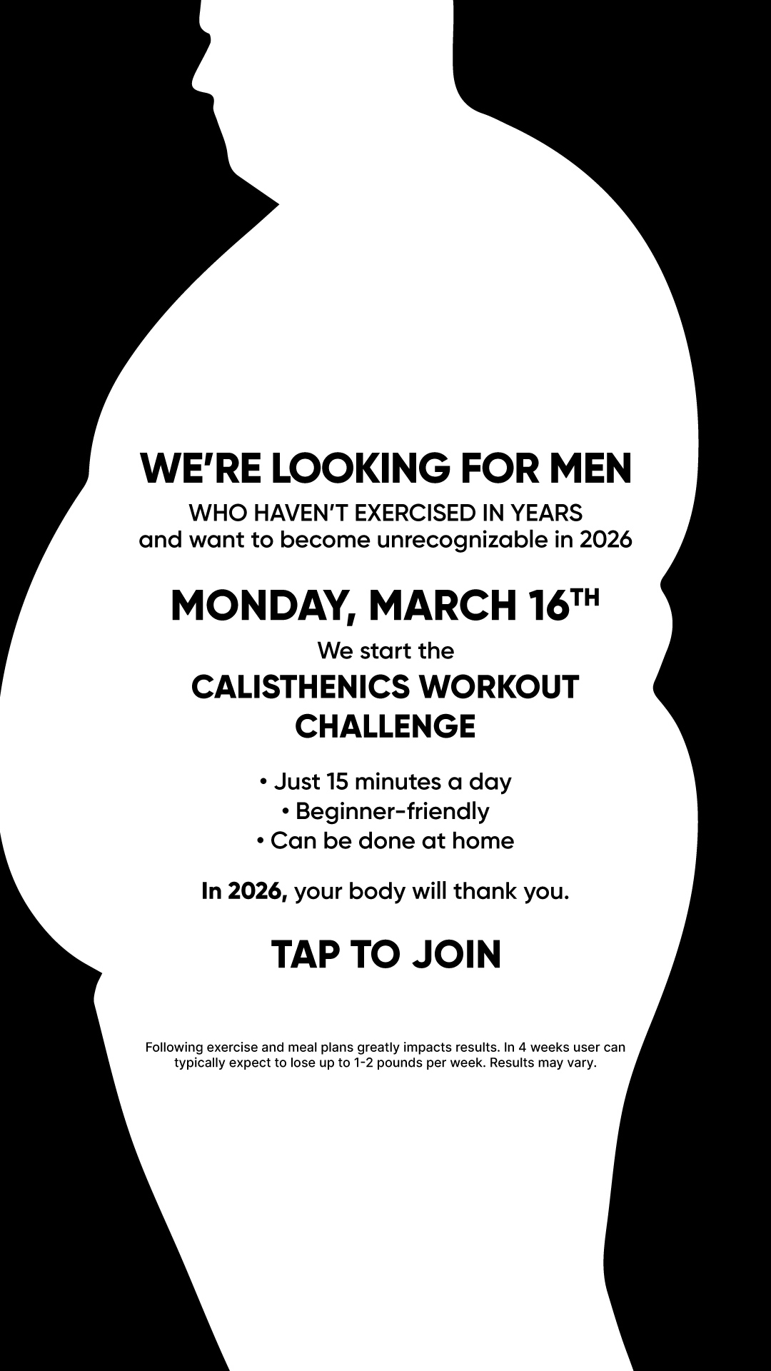 BetterMe Men Facebook ad