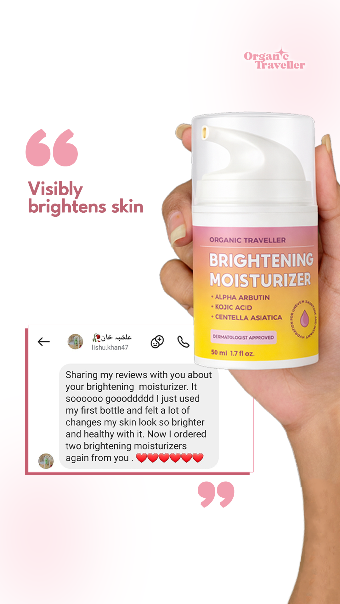 Organic Traveller - Skincare Facebook ad