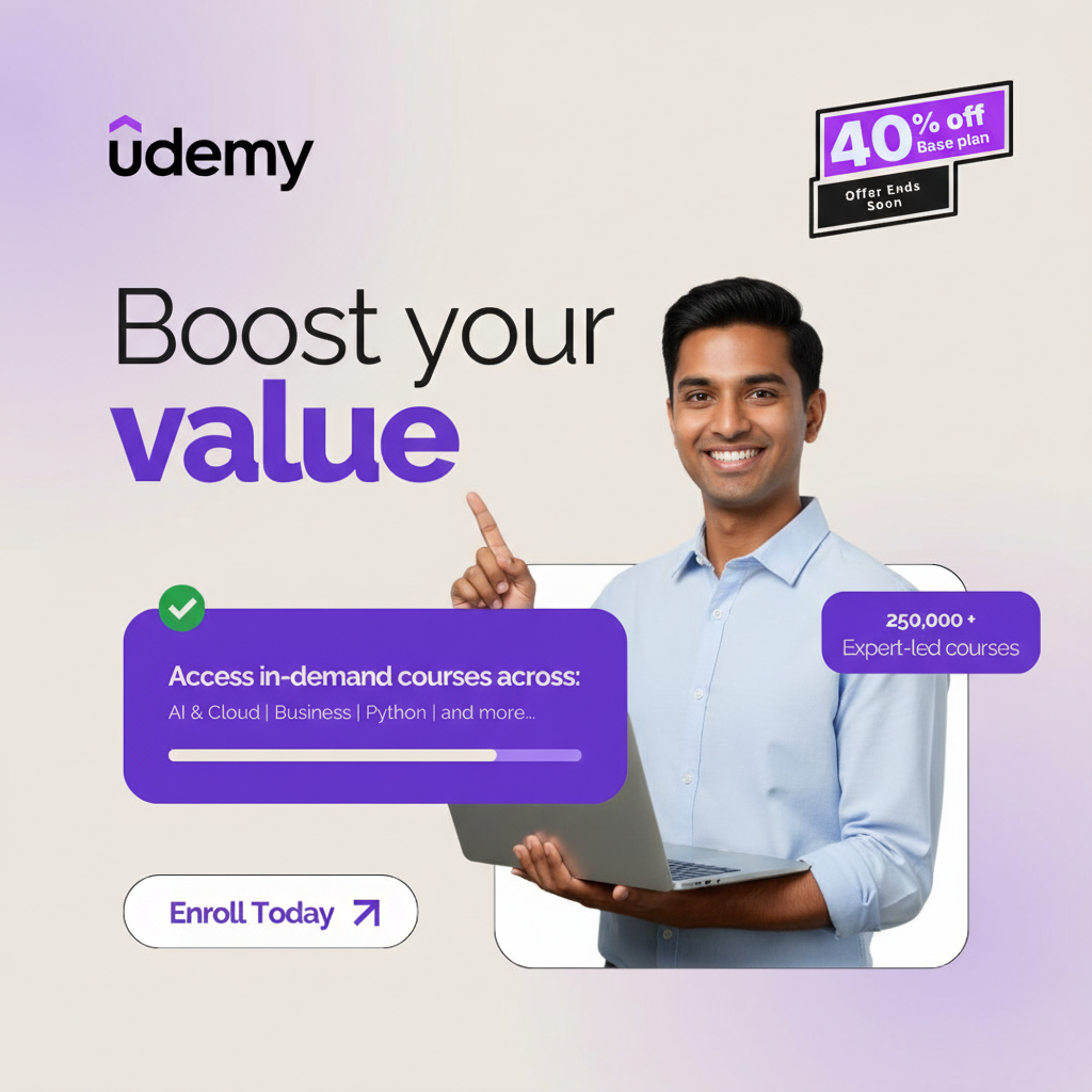 Udemy Facebook ad