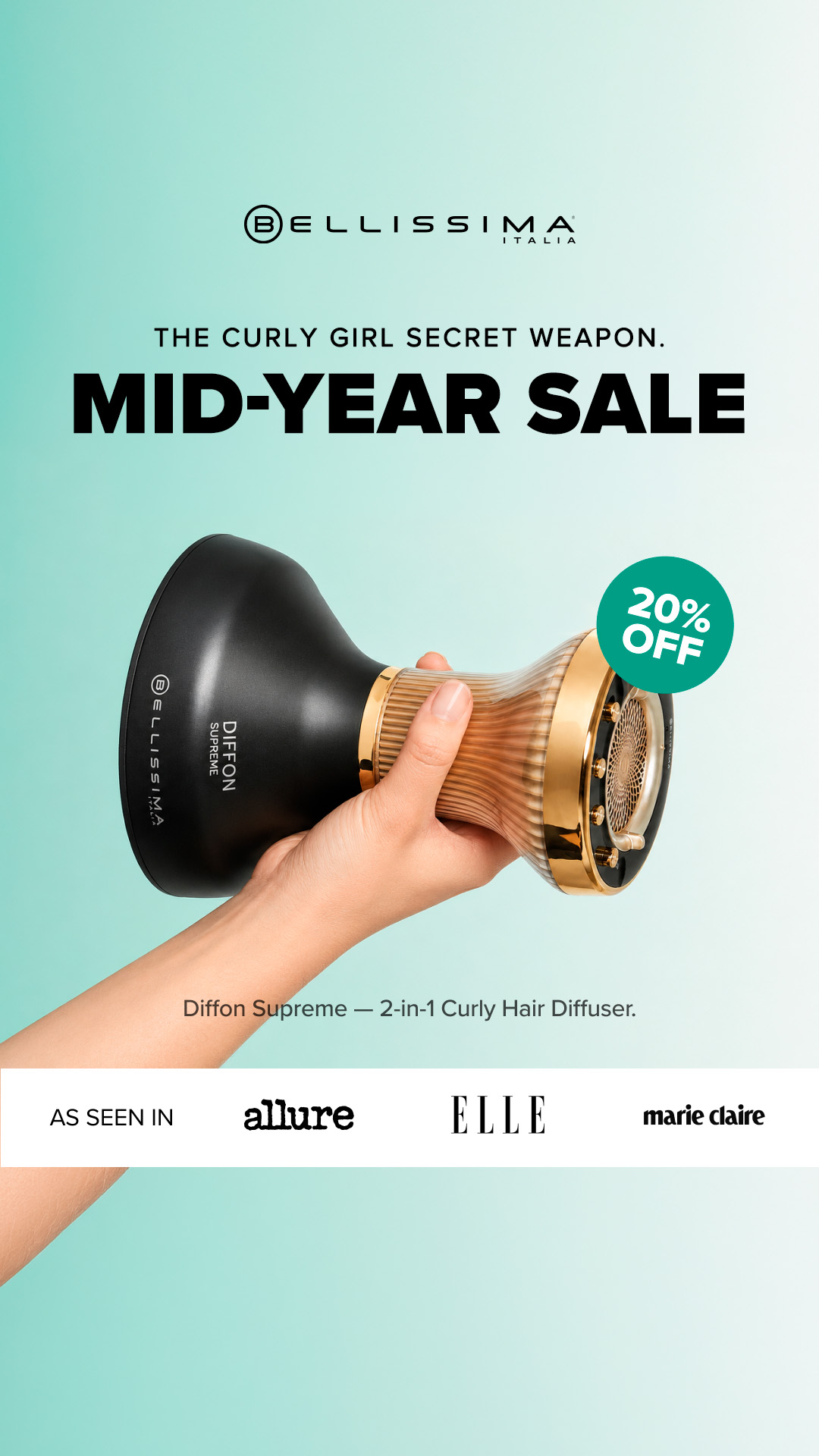 Bellissima Hair Tools Facebook ad