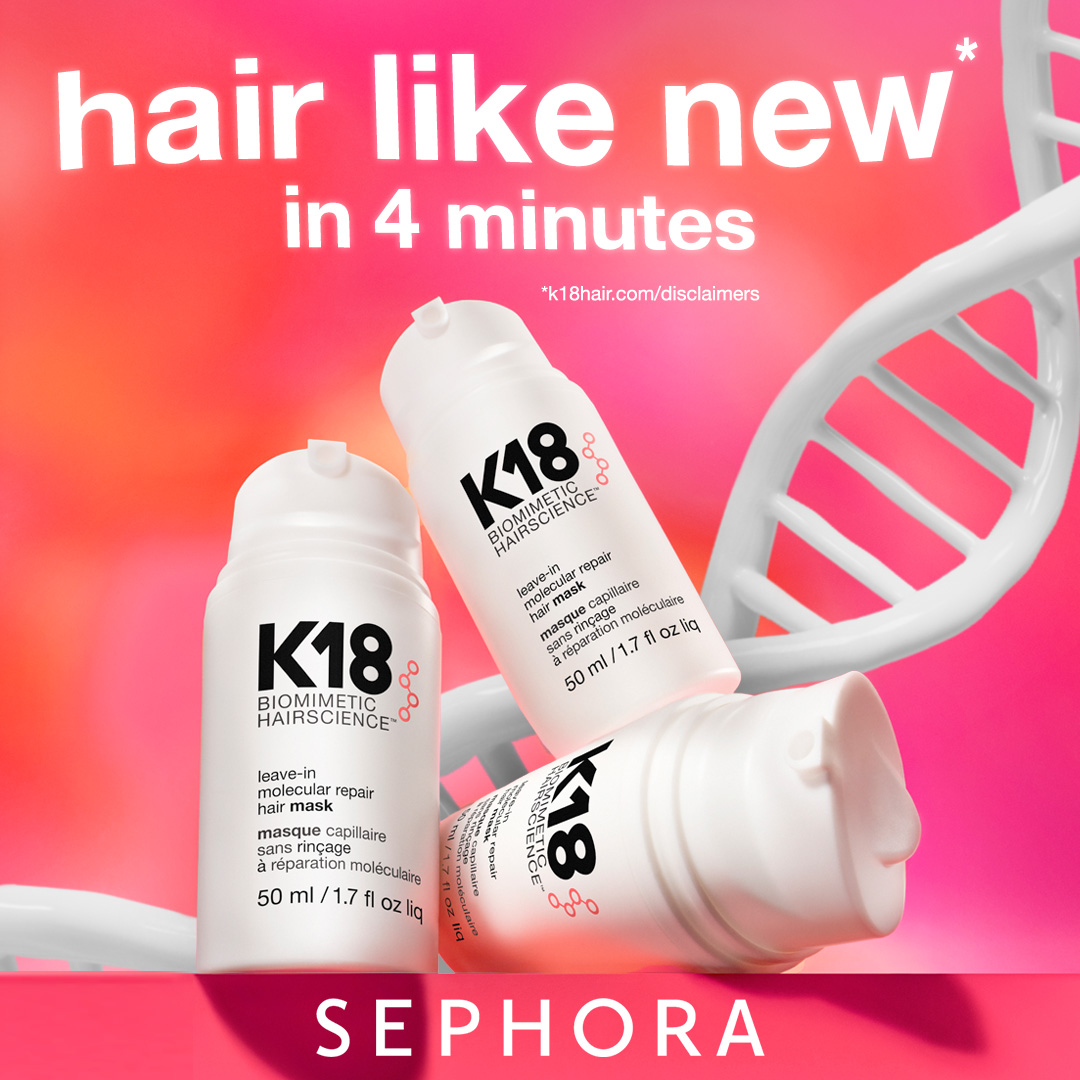 K18 Hair Facebook ad