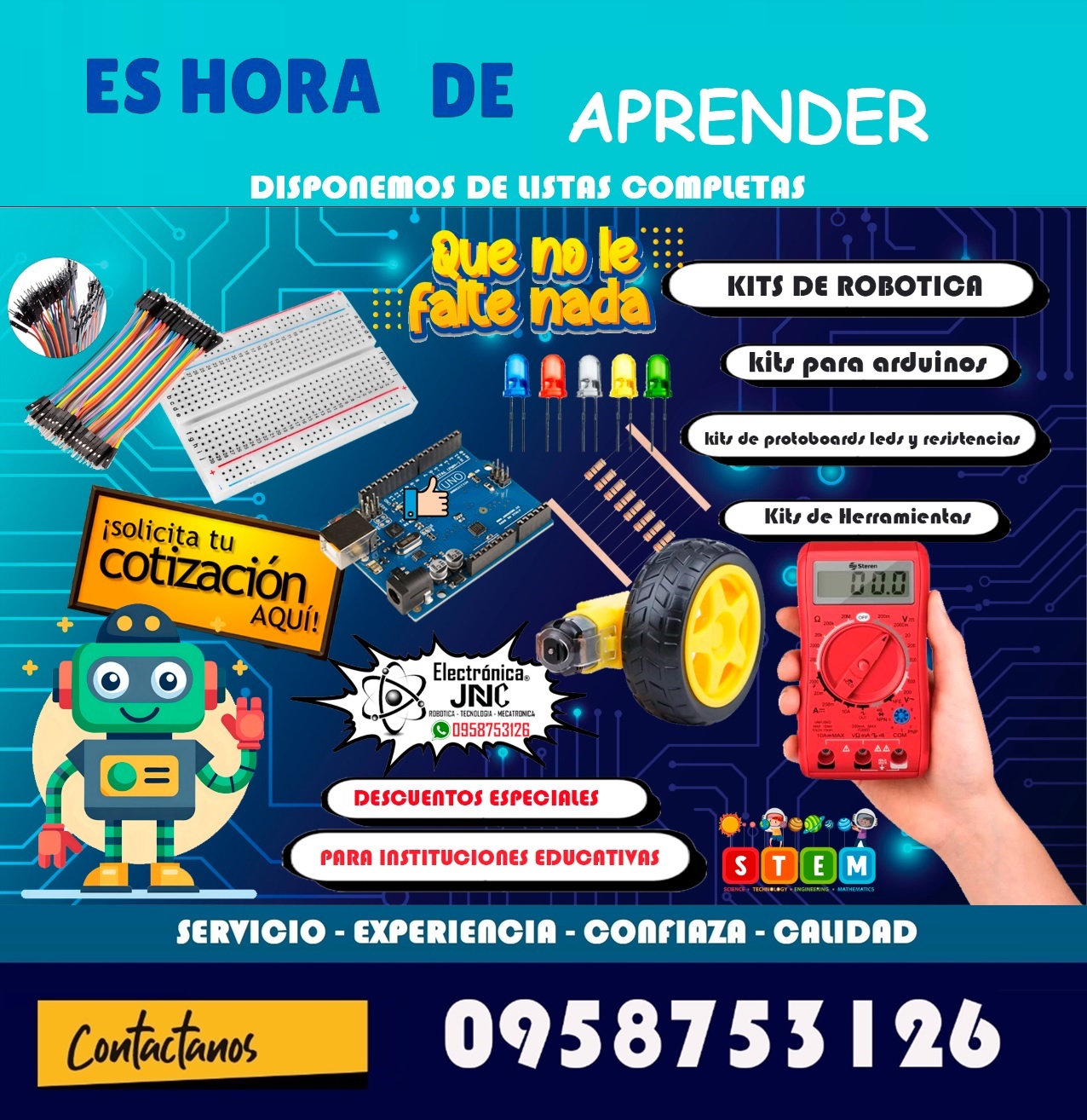 Electronica JNC Tienda de Robotica y Mecatronica Facebook ad: Chatea con nosotros
