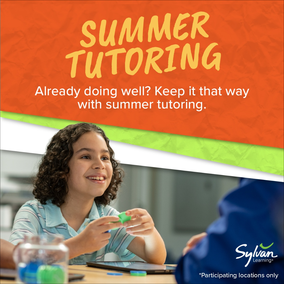 Sylvan Learning Facebook ad: Keep The Momentum Going All Summer