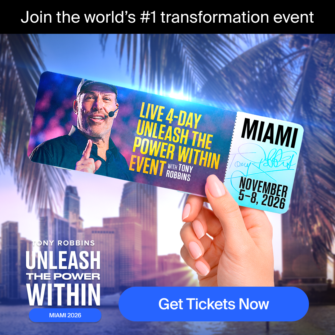 Tony Robbins Facebook ad