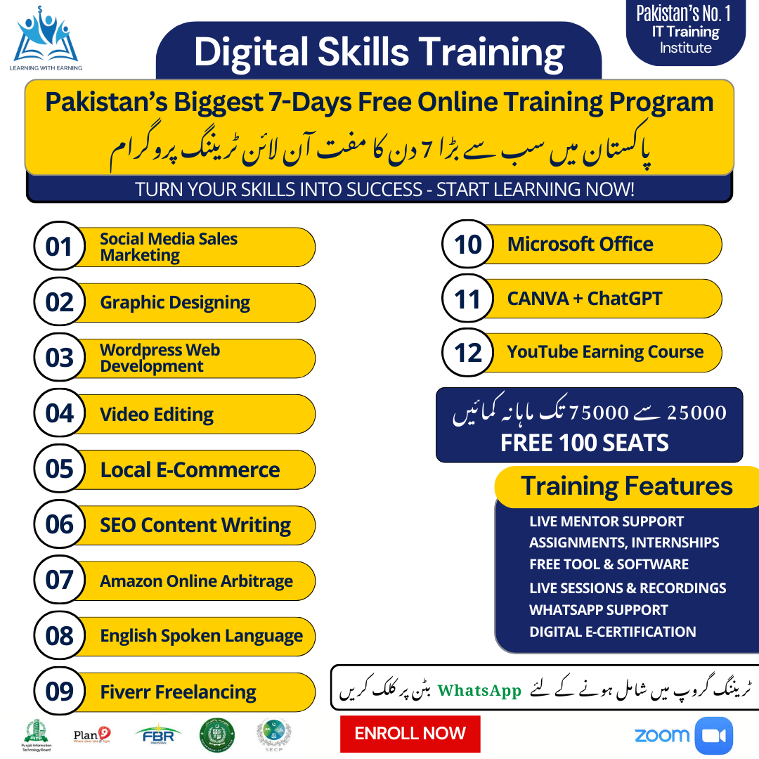Learning with Earning Facebook ad