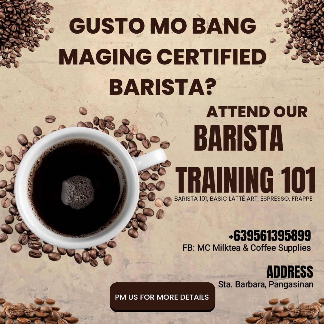 MC Milktea & Coffee Supplies Facebook ad: Gusto mo bang maging certified barista?