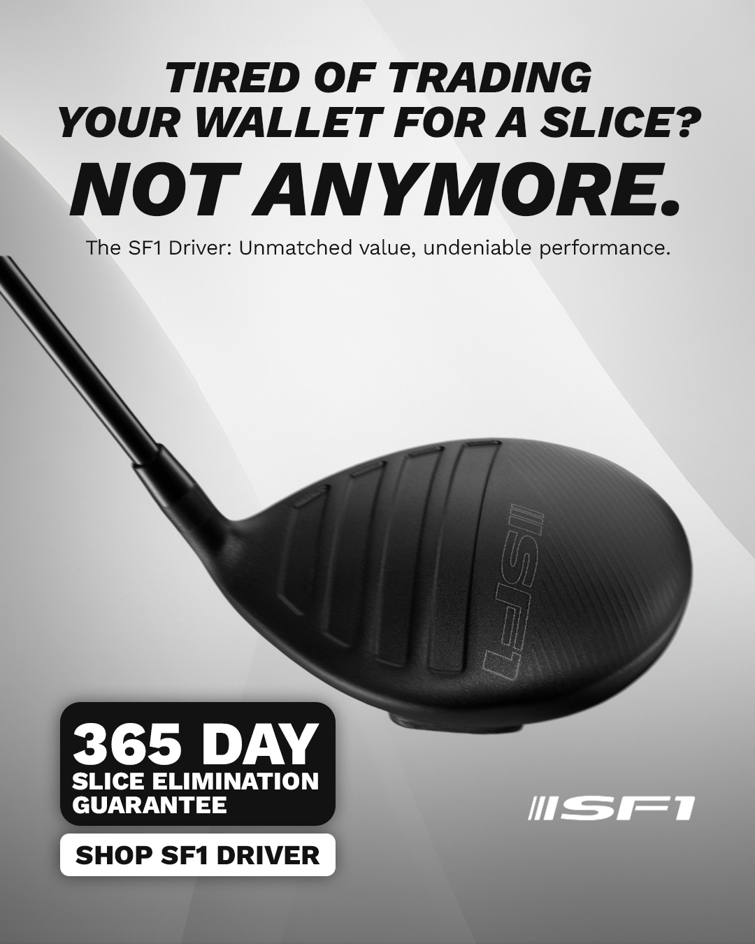 Performance Golf Facebook ad