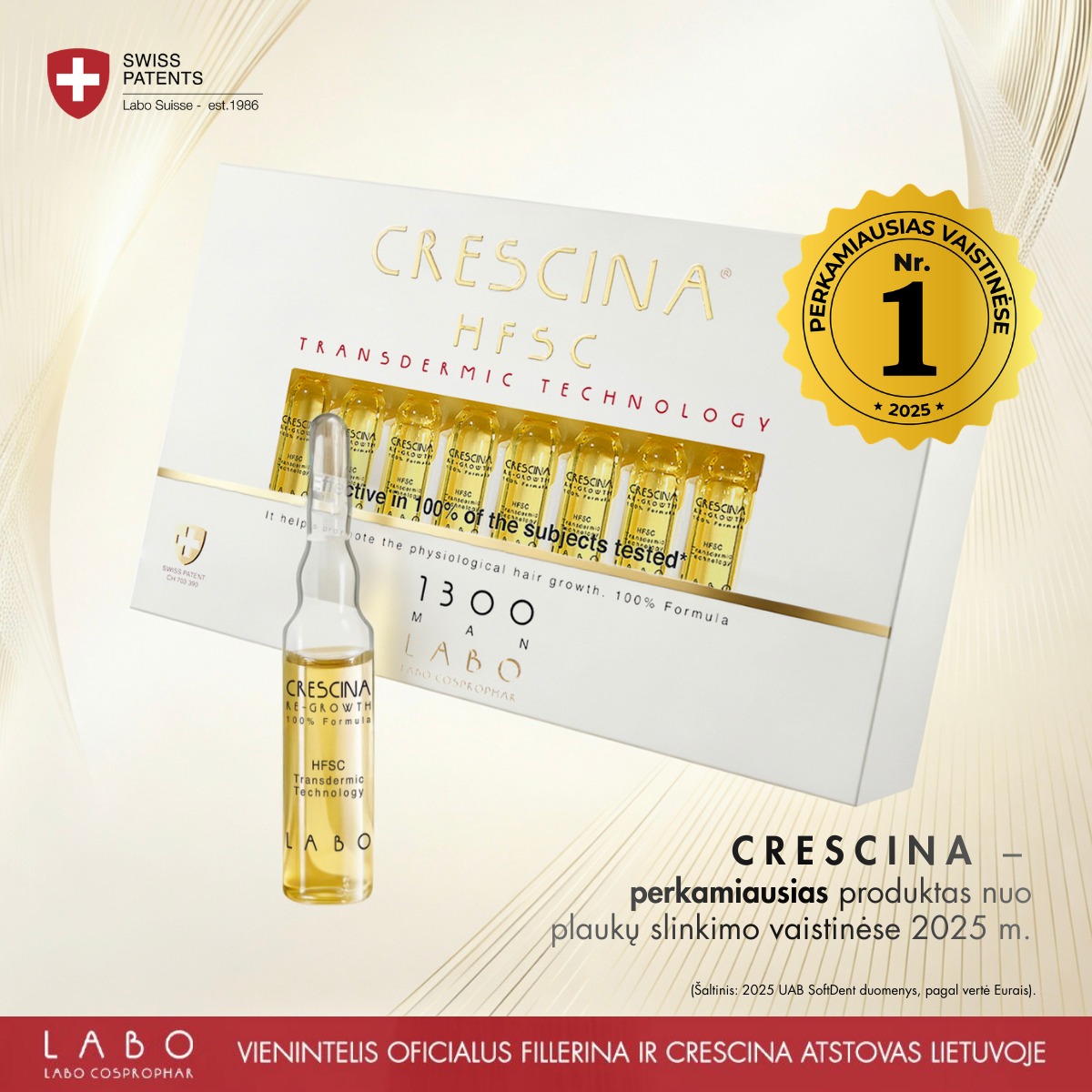 Crescina Fillerina Lietuva Facebook ad