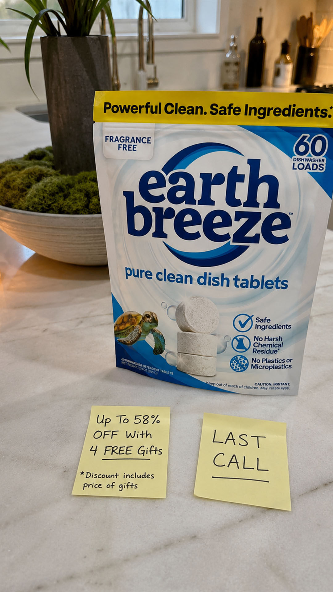 Earth Breeze Facebook ad