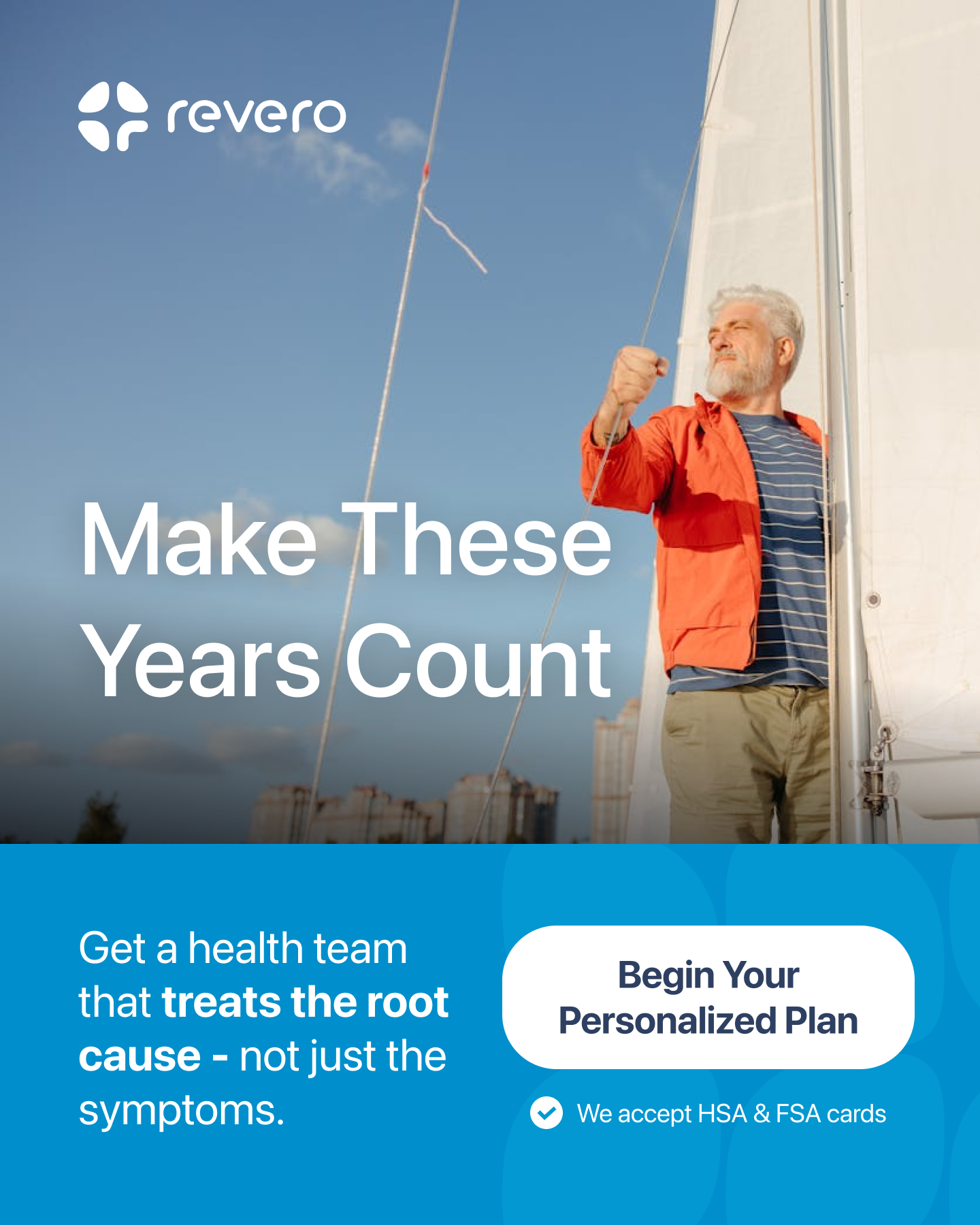 Revero Inc Facebook ad: Make These Years Count
