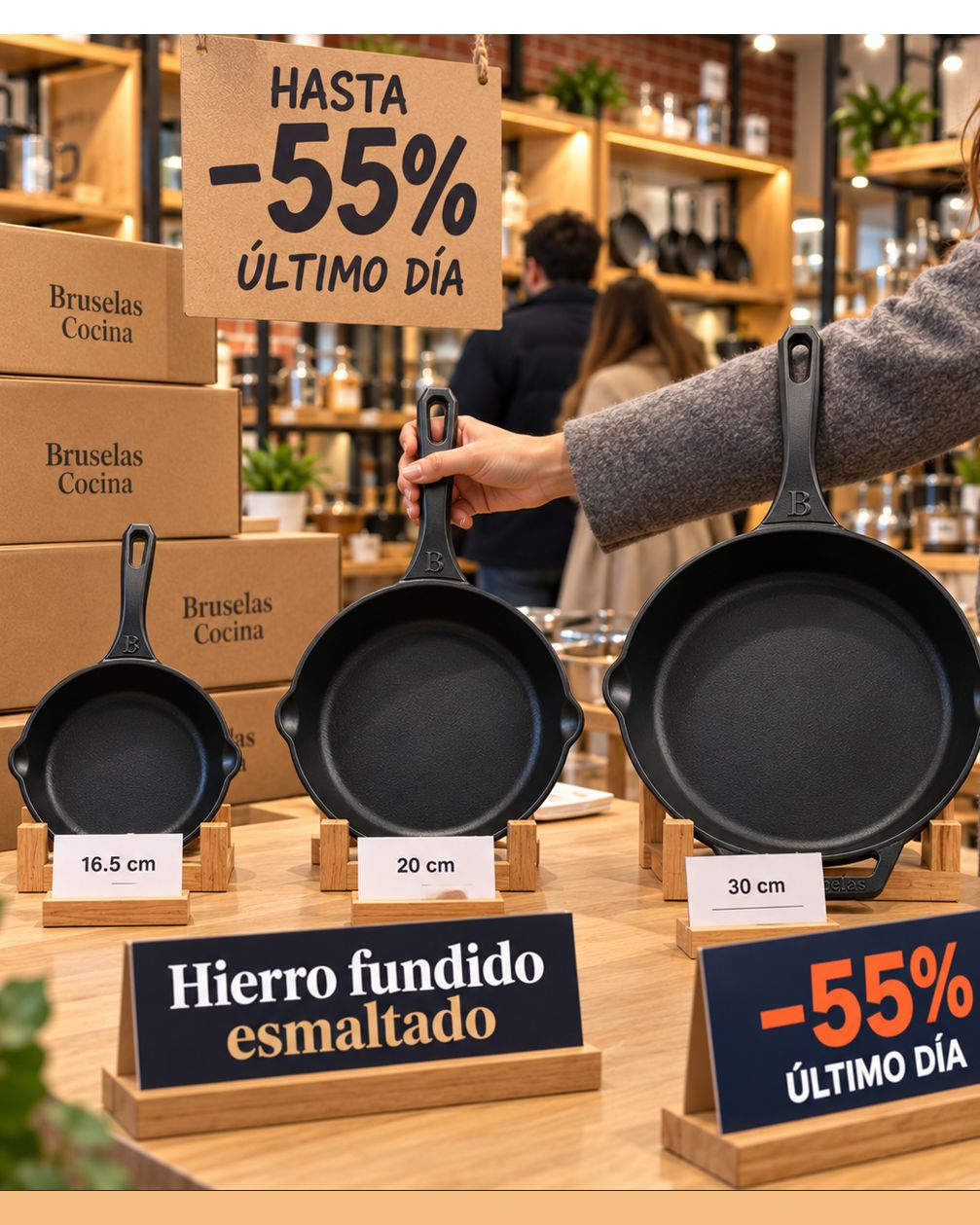 Bruselas Cocina Spain Facebook ad: Han vuelto. Y con hasta un 55% de descuento.