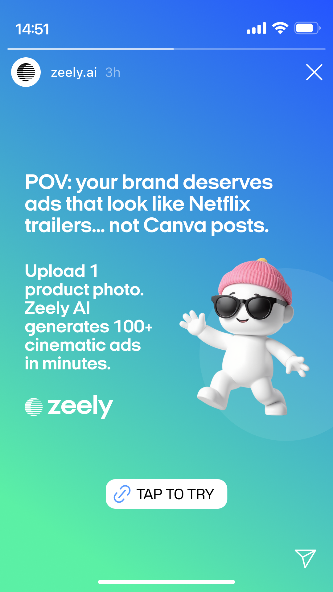 Zeely Facebook ad
