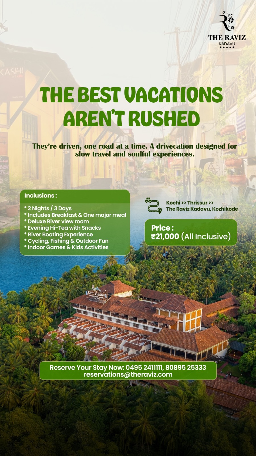 The Raviz Kadavu Facebook ad
