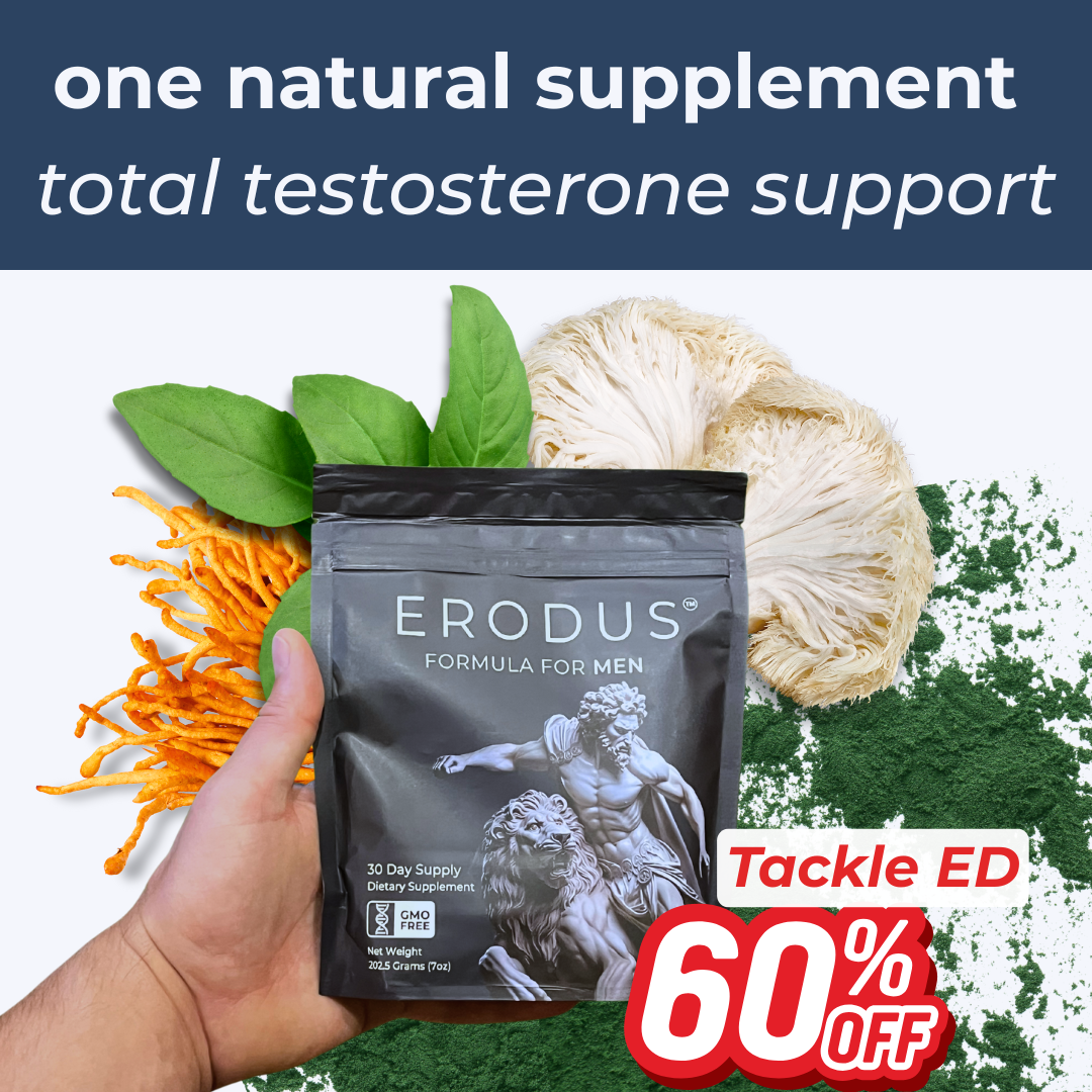 Erodus Formula For Men Facebook ad