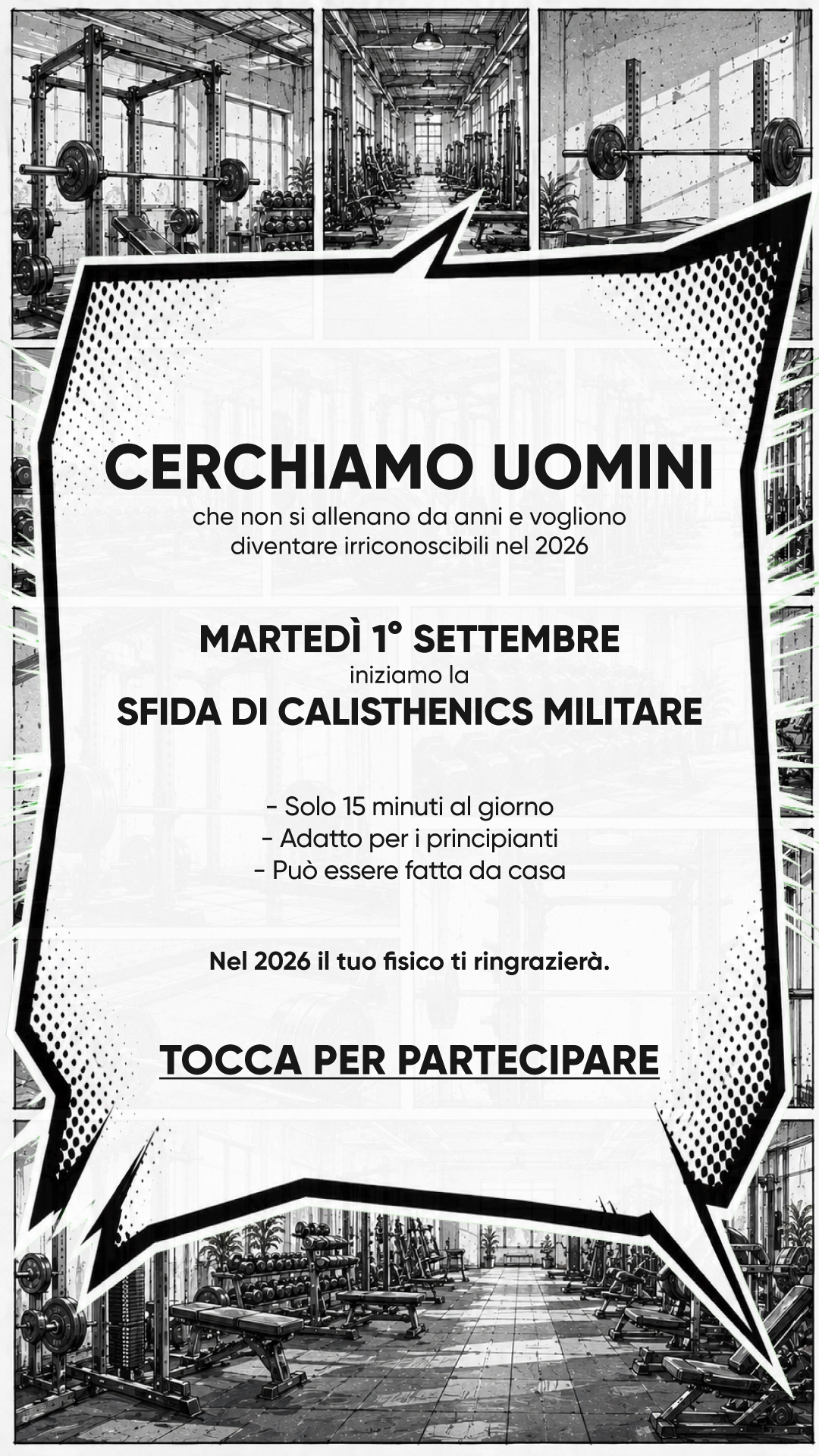 Jamess Fitness Facebook ad: Inizia la trasformazione ora!