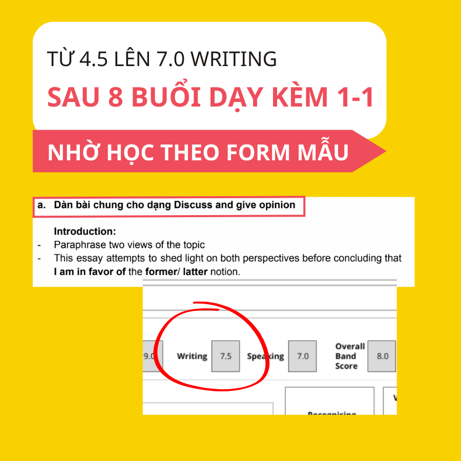 Minh IELTS Writing Facebook ad