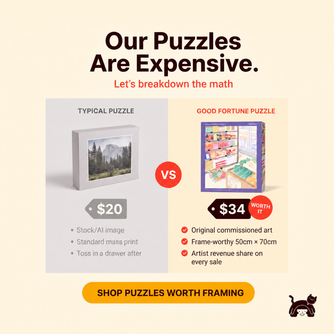 Good Fortune Puzzle Co Facebook ad