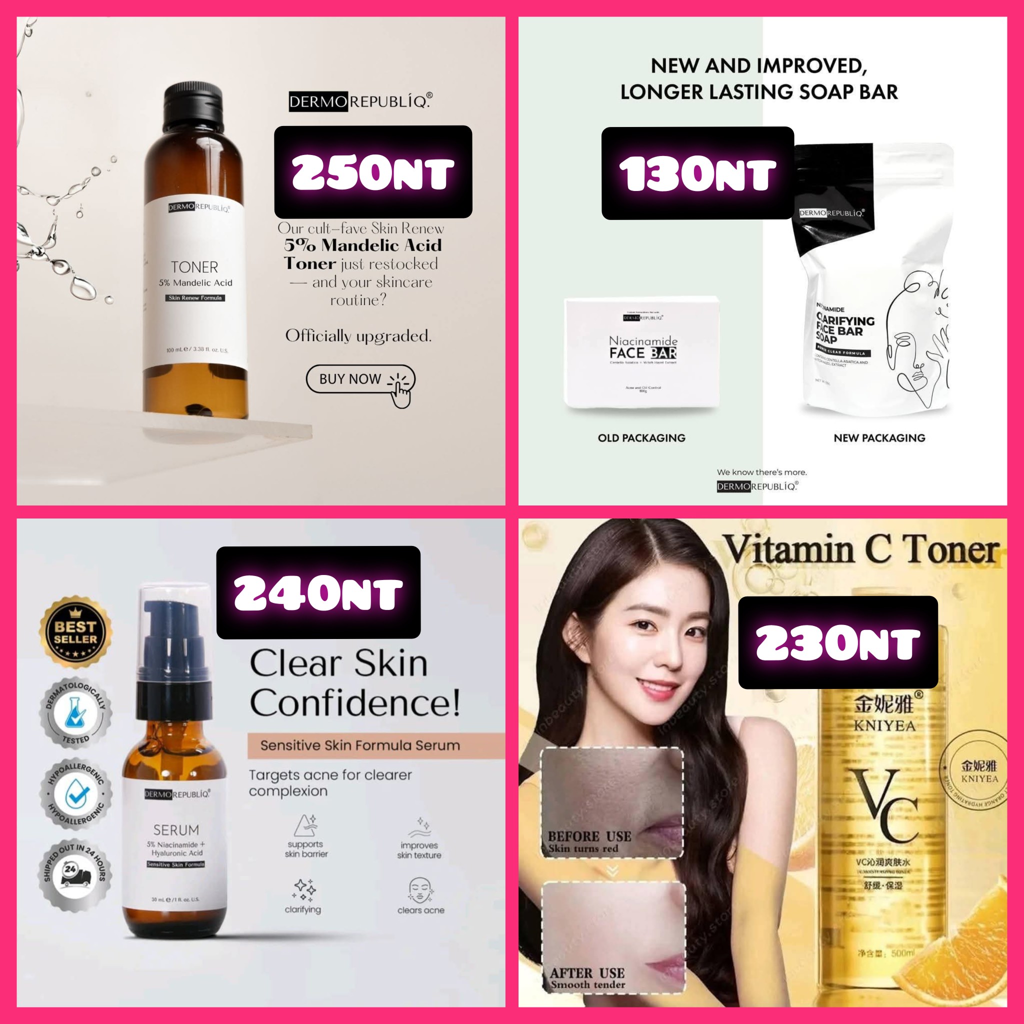 Glow Skin Taiwan Facebook ad: Available Taiwan