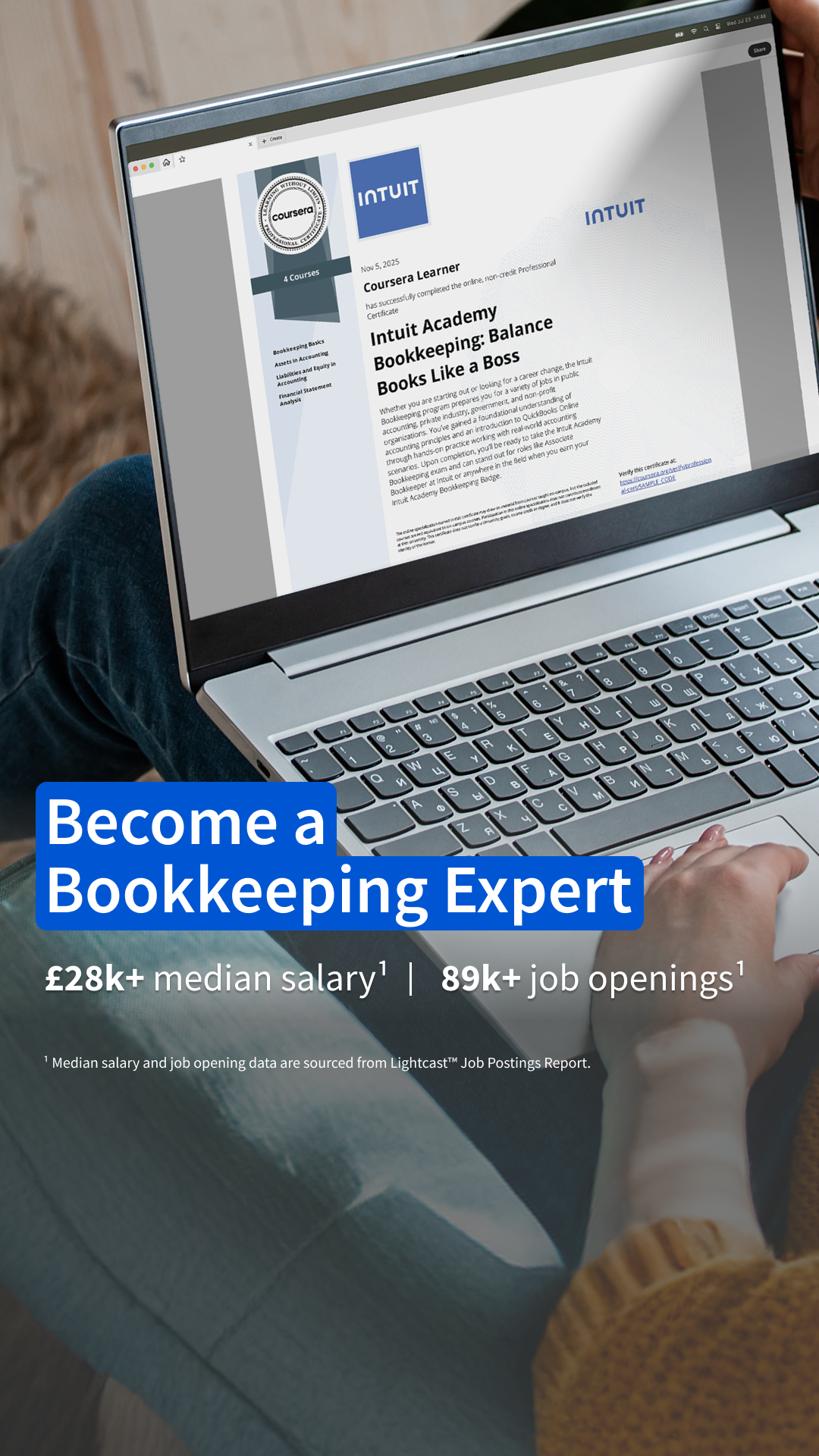 Coursera Facebook ad