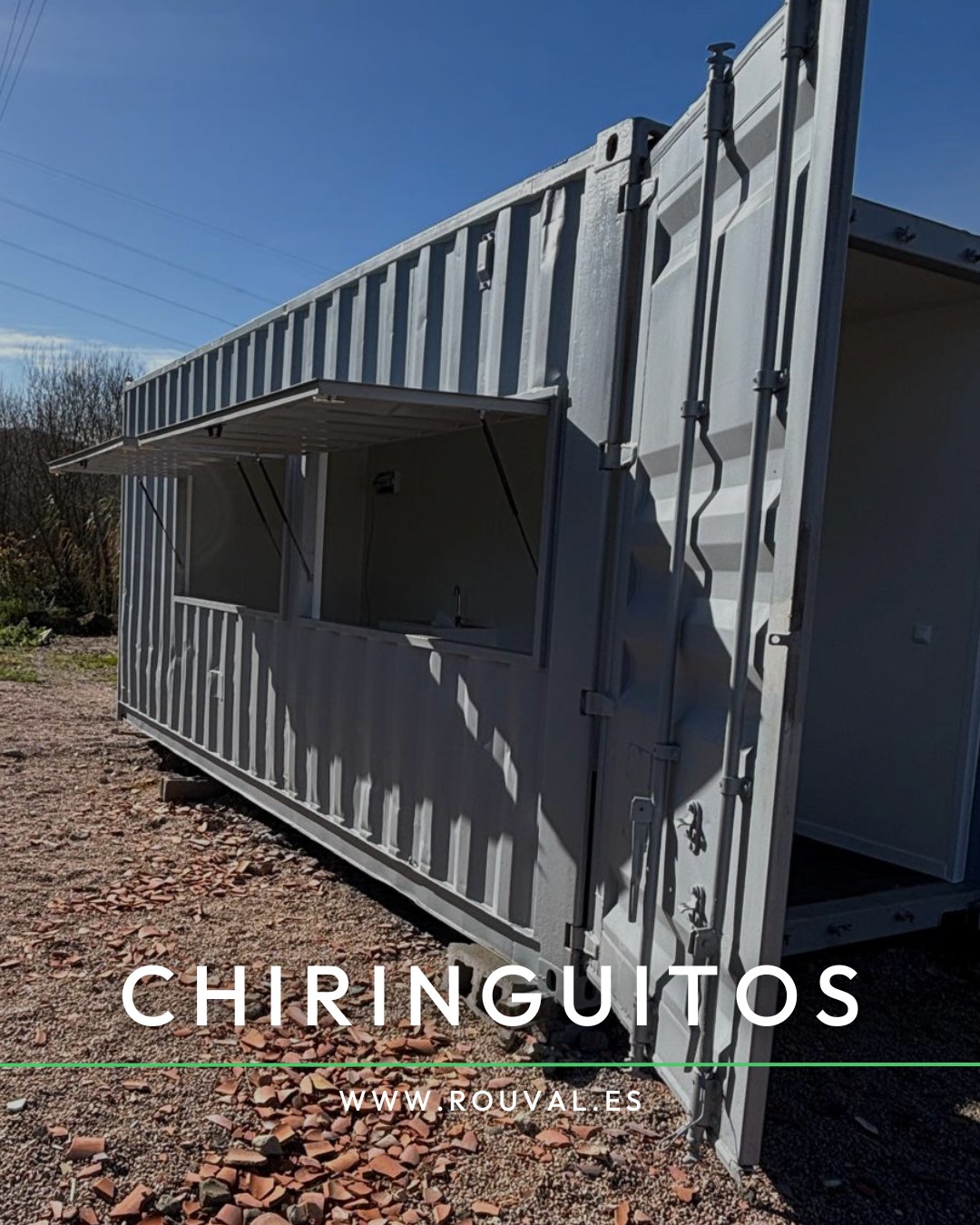 Rouval Construcciones Sostenibles Facebook ad: Abre tu chiringuito en tiempo récord.