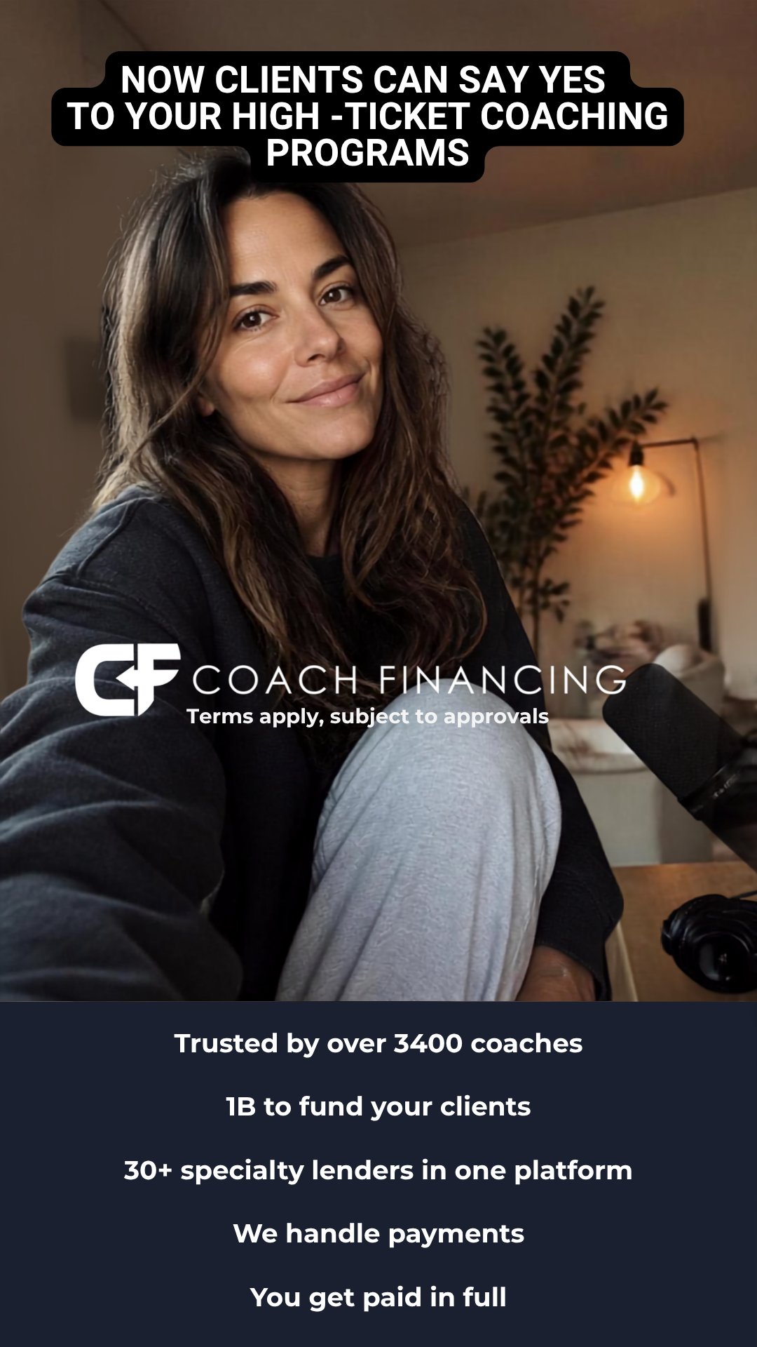 Coach Financing Facebook ad