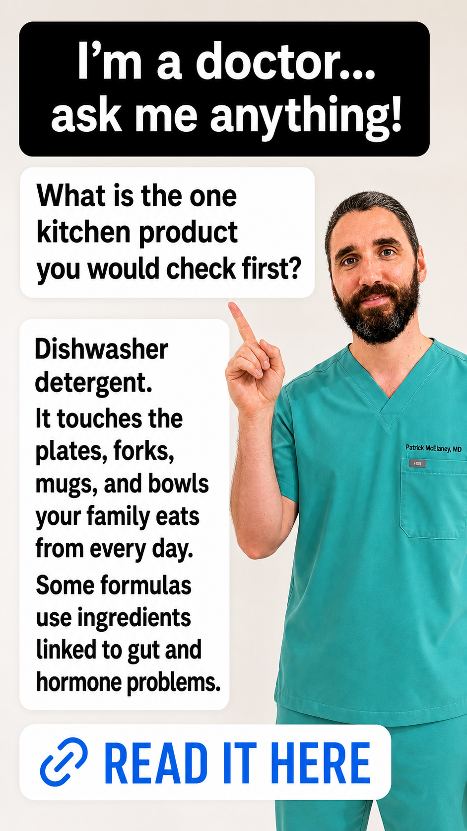 Dr. Patrick McElaney MD Facebook ad