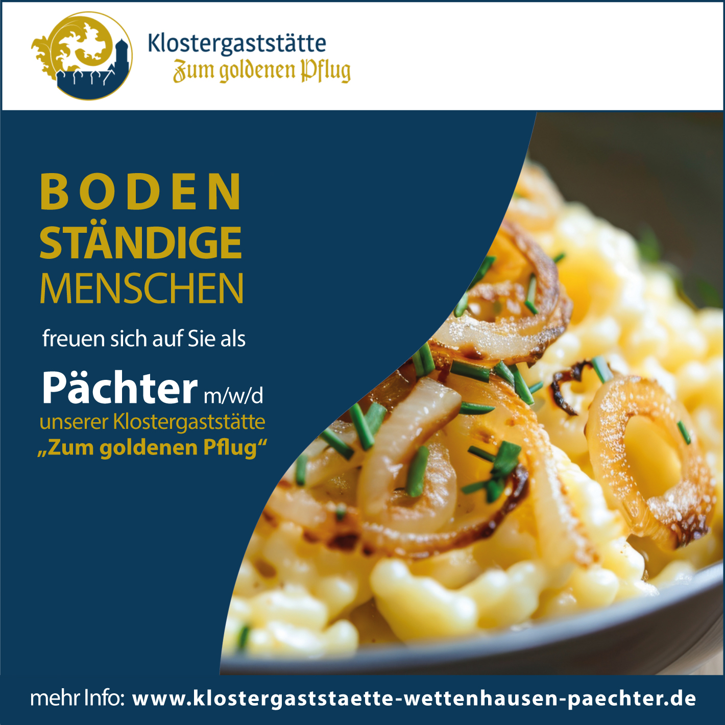 SteigerComplete Facebook ad: Werden Sie unser neuer Pächter m/w/d