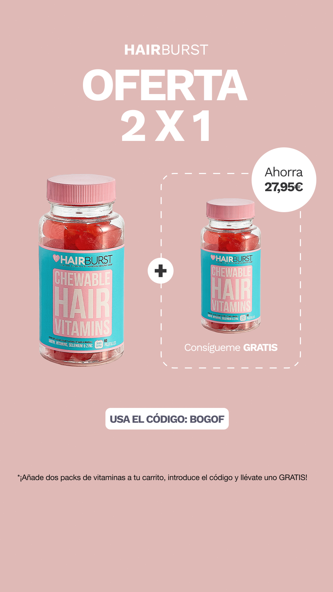 Hairburst España Facebook ad