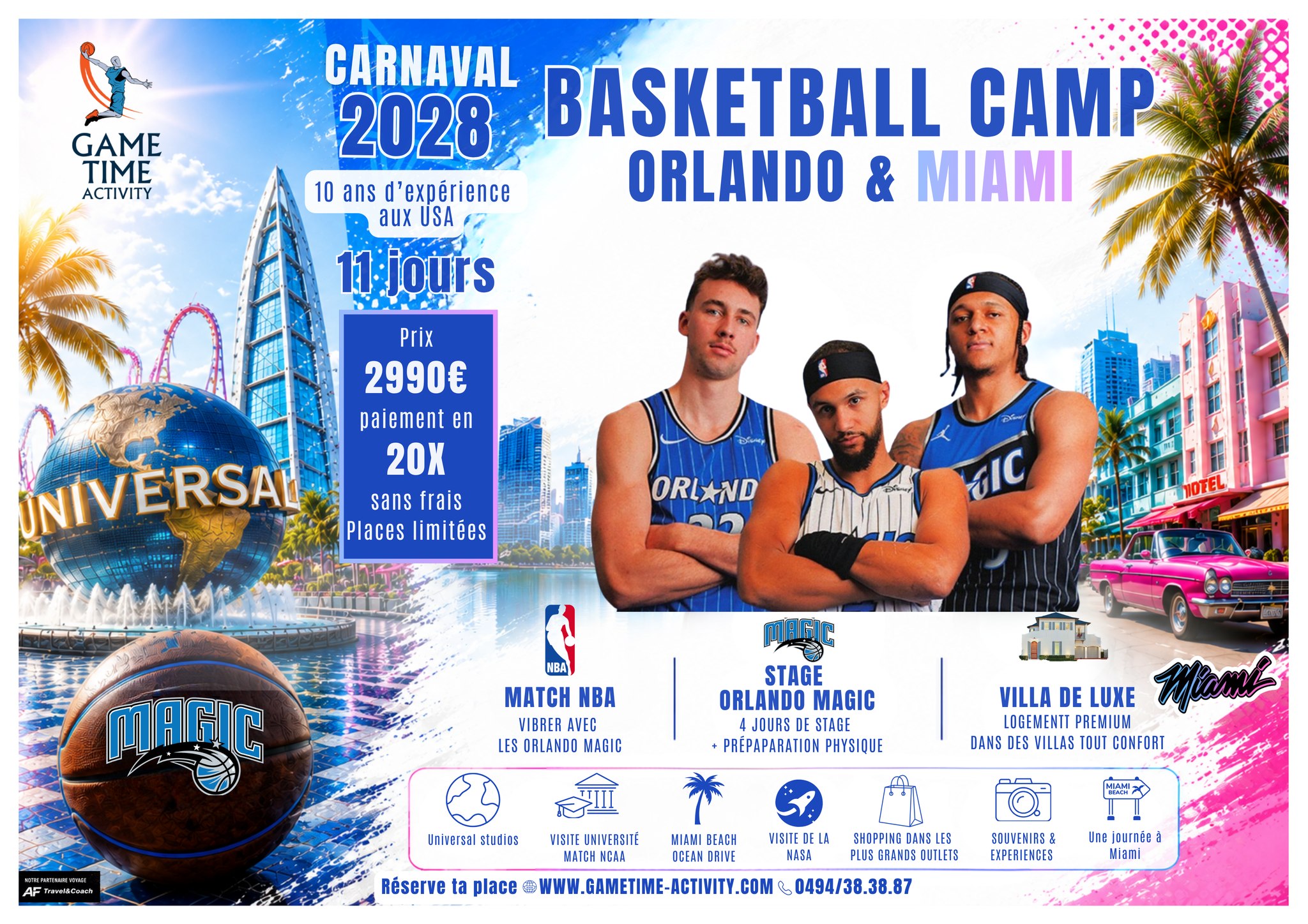 Gametime Activity Basketball stages  Facebook ad